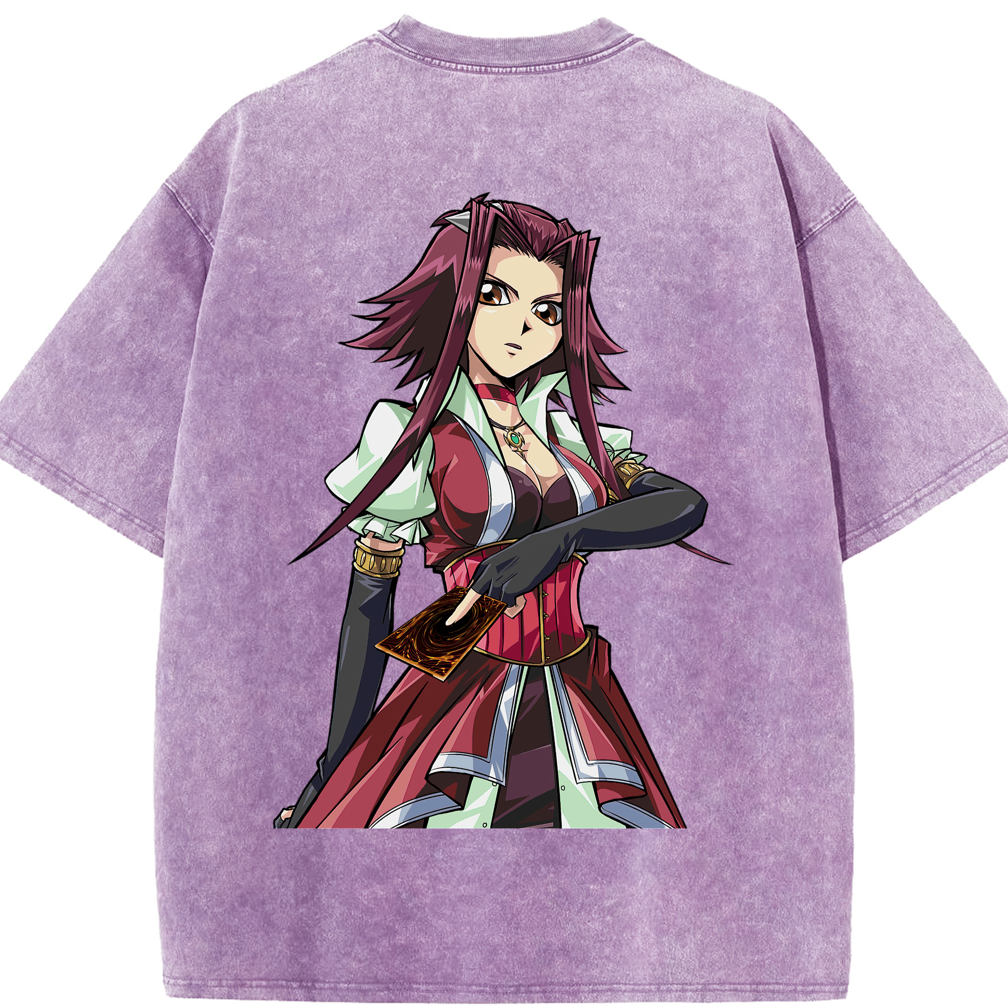 （画像用） 遊☆戯☆王 Yu-Gi-Oh! 綿100% ヴィンテージ風 半袖Tシャツ（背面プリント）