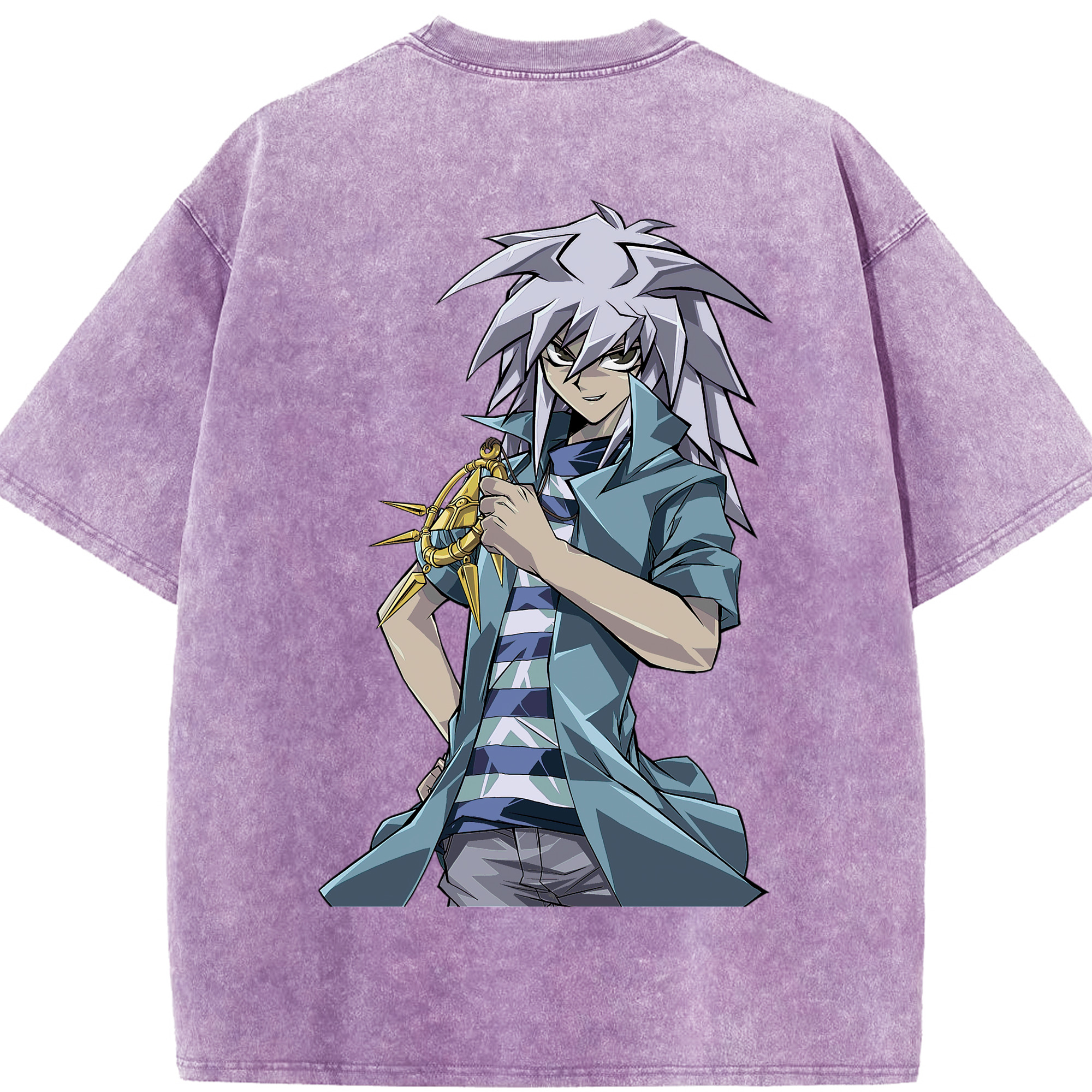 （画像用） 遊☆戯☆王 Yu-Gi-Oh! 綿100% ヴィンテージ風 半袖Tシャツ（背面プリント）