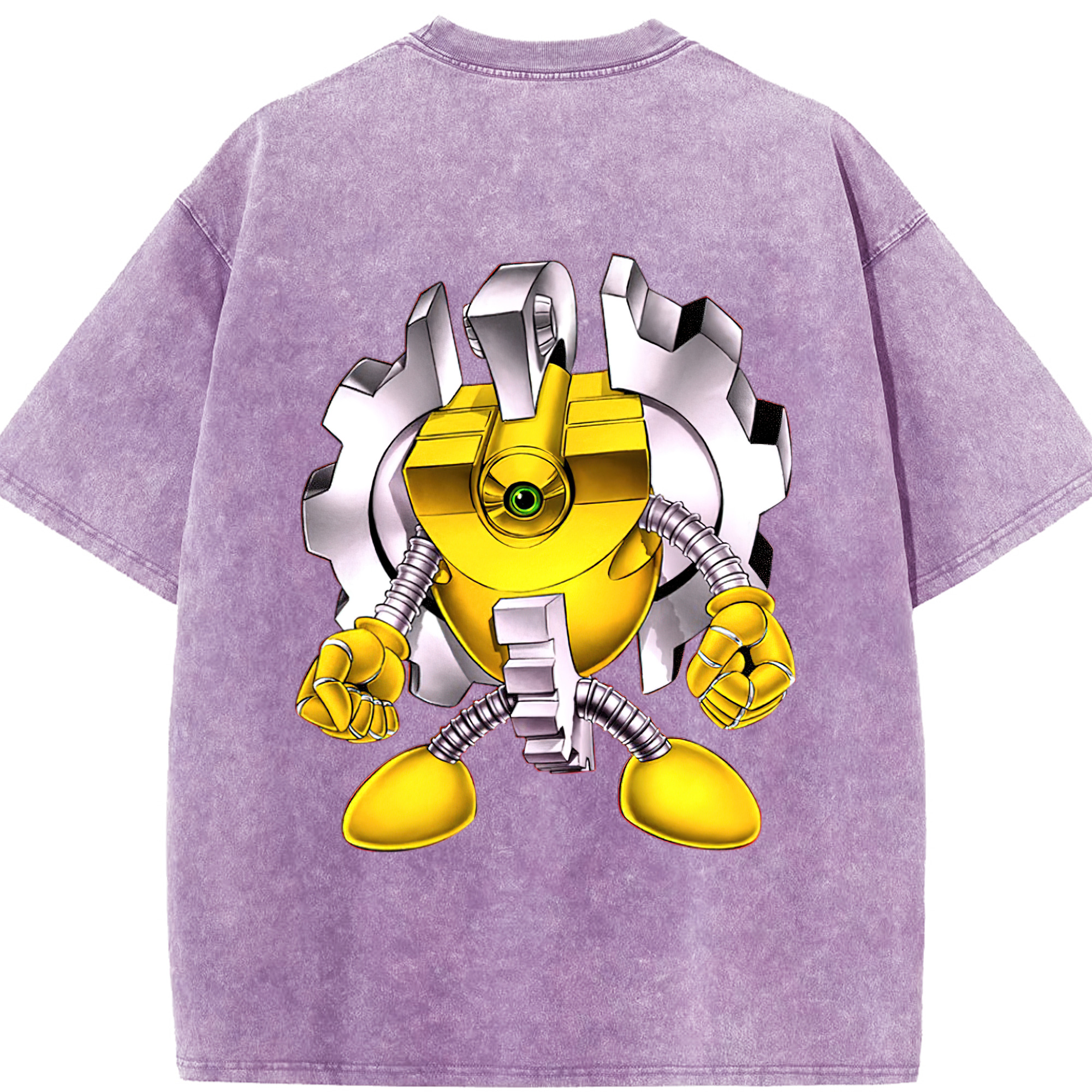 （画像用） 遊☆戯☆王 Yu-Gi-Oh! 綿100% ヴィンテージ風 半袖Tシャツ（背面プリント）