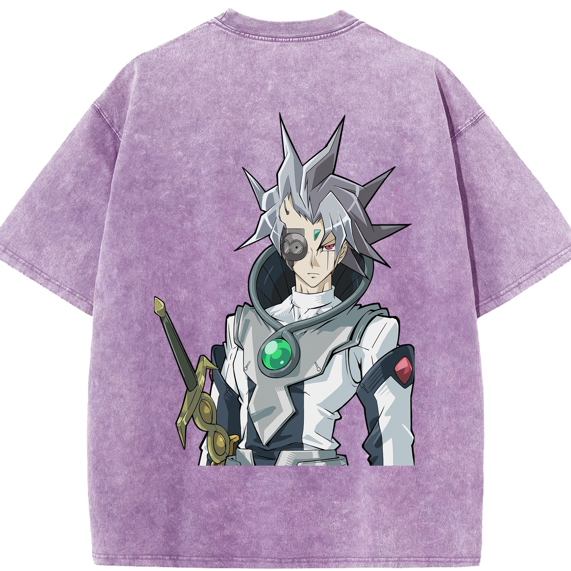 （画像用） 遊☆戯☆王 Yu-Gi-Oh! 綿100% ヴィンテージ風 半袖Tシャツ（背面プリント）