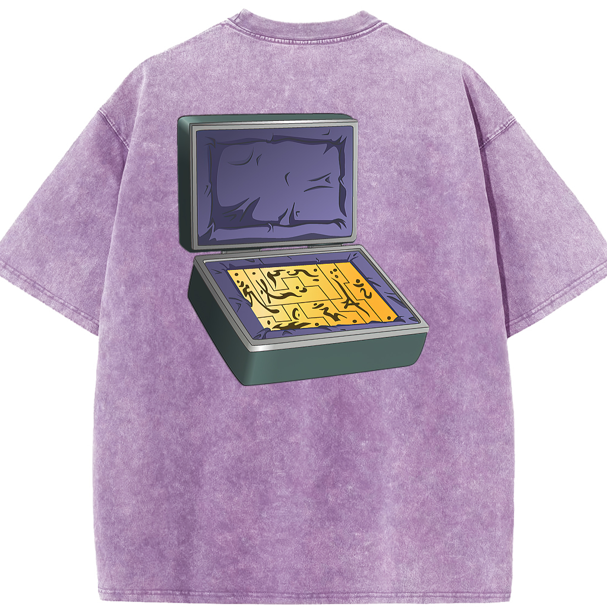 （画像用） 遊☆戯☆王 Yu-Gi-Oh! 綿100% ヴィンテージ風 半袖Tシャツ（背面プリント）