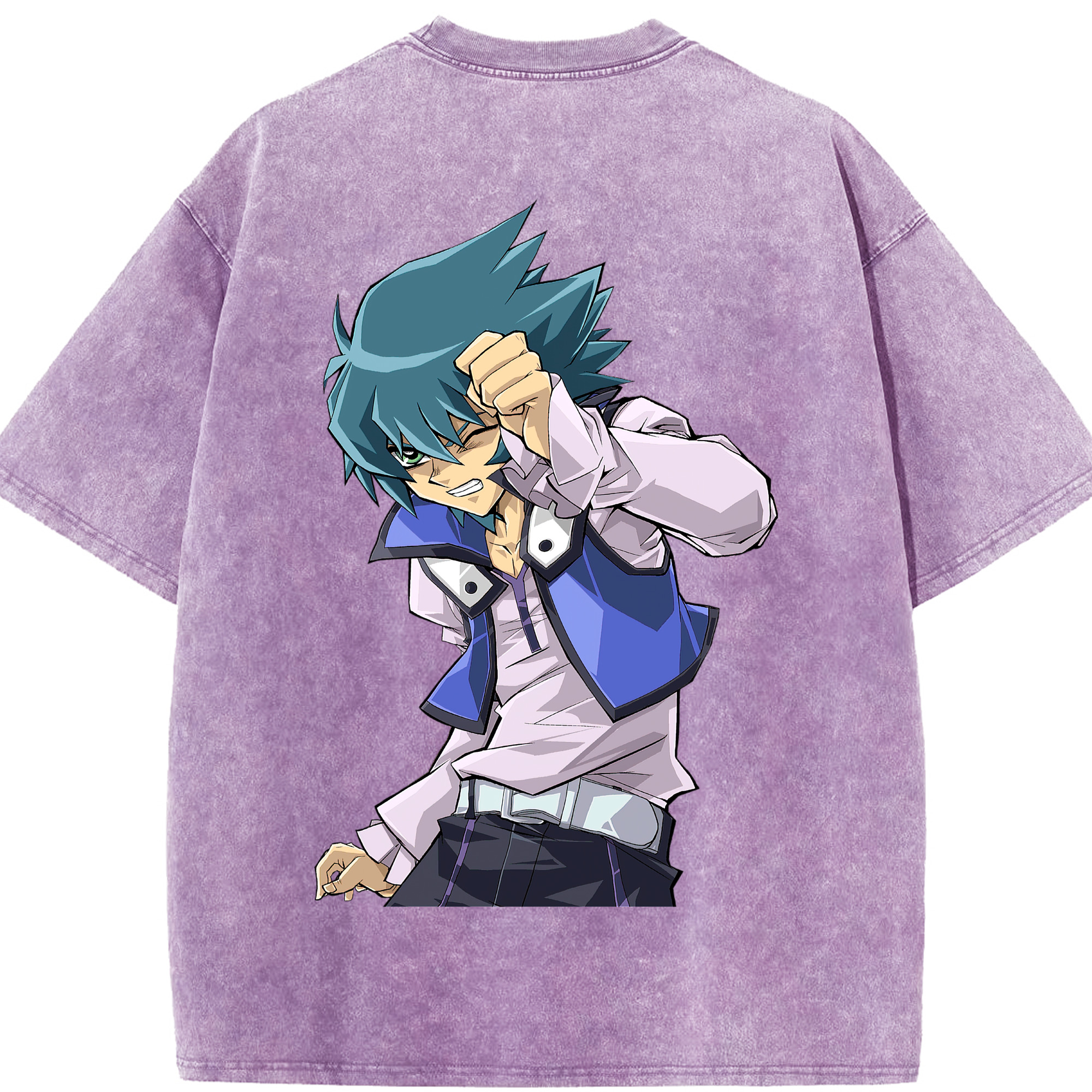 （画像用） 遊☆戯☆王 Yu-Gi-Oh! 綿100% ヴィンテージ風 半袖Tシャツ（背面プリント）