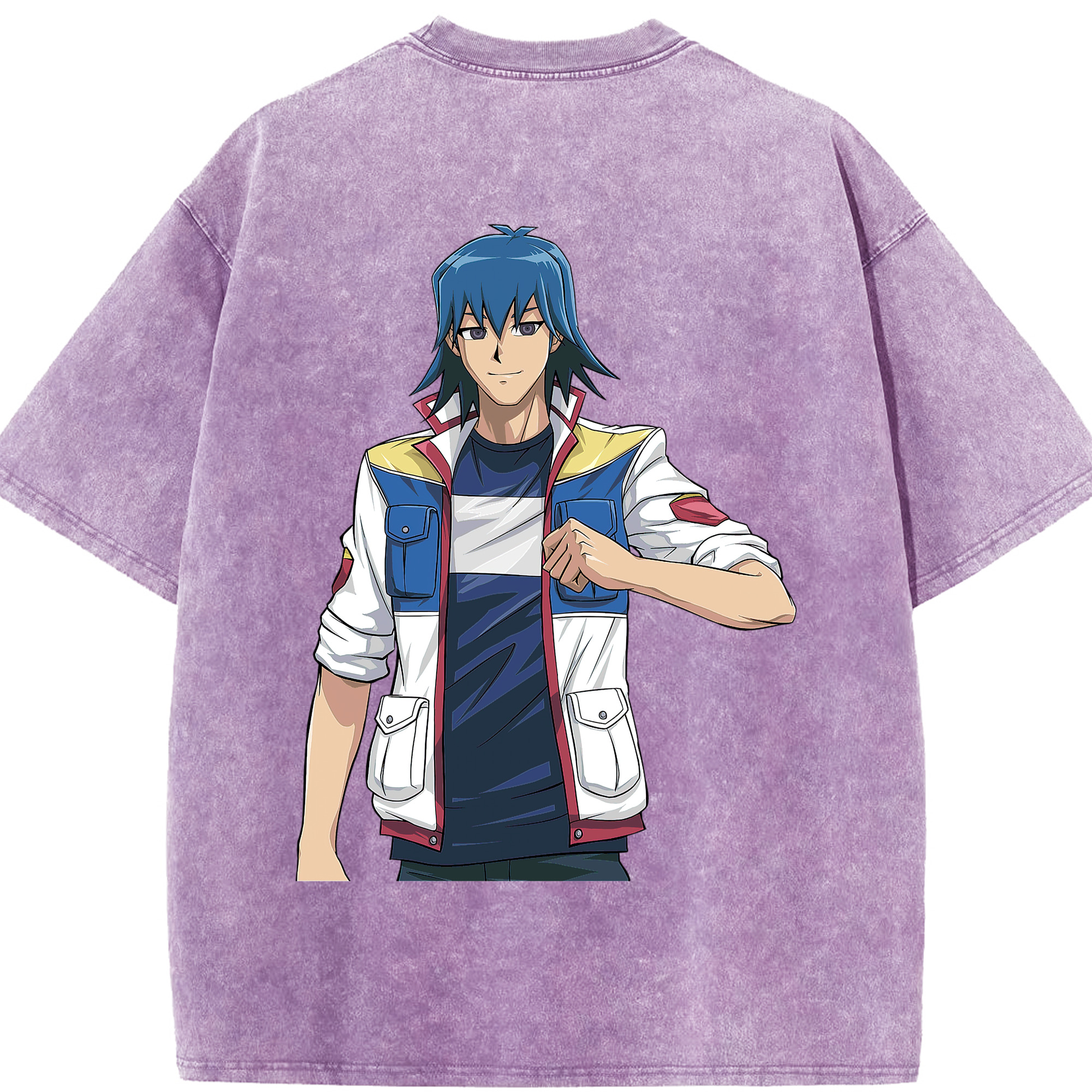 （画像用） 遊☆戯☆王 Yu-Gi-Oh! 綿100% ヴィンテージ風 半袖Tシャツ（背面プリント）
