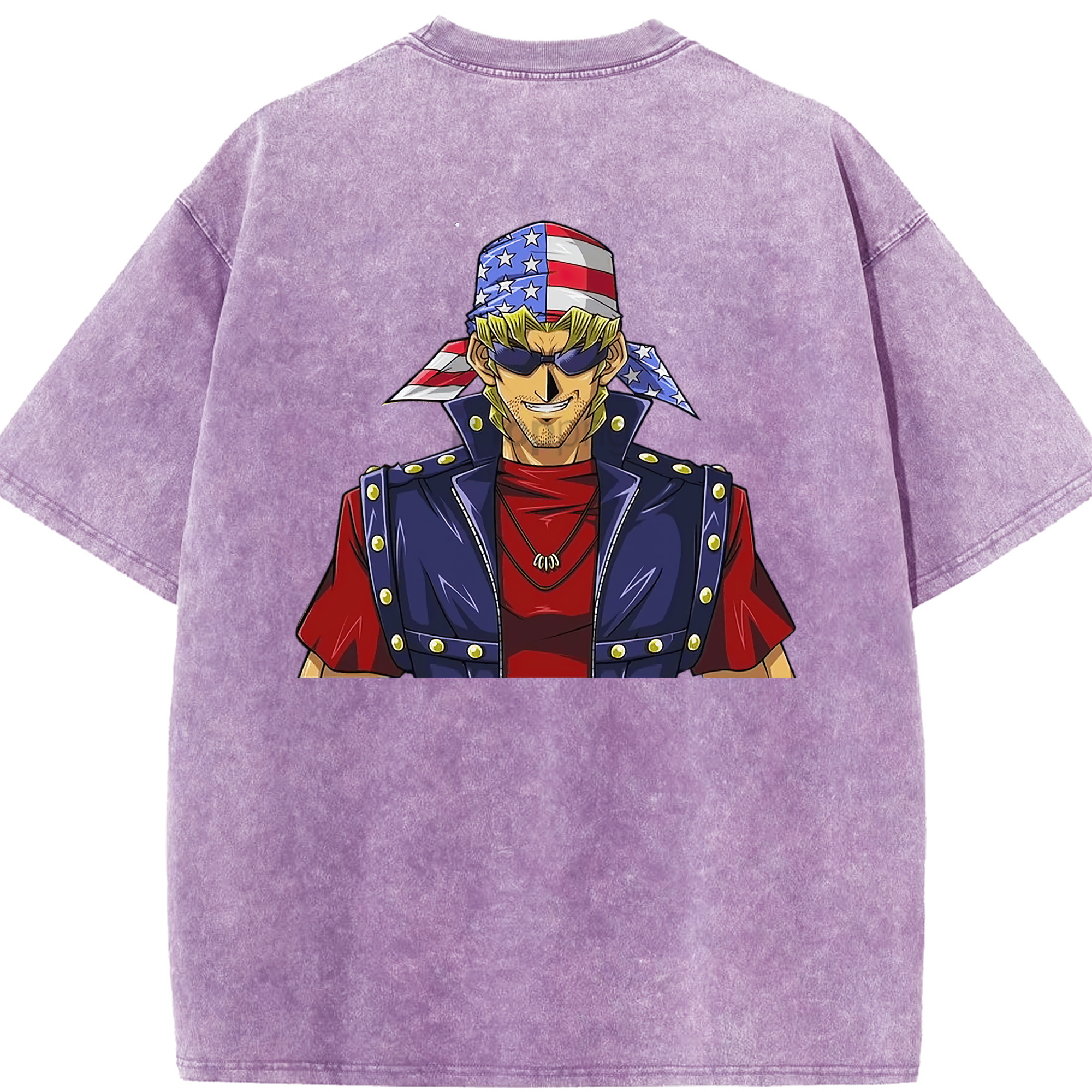 （画像用） 遊☆戯☆王 Yu-Gi-Oh! 綿100% ヴィンテージ風 半袖Tシャツ（背面プリント）