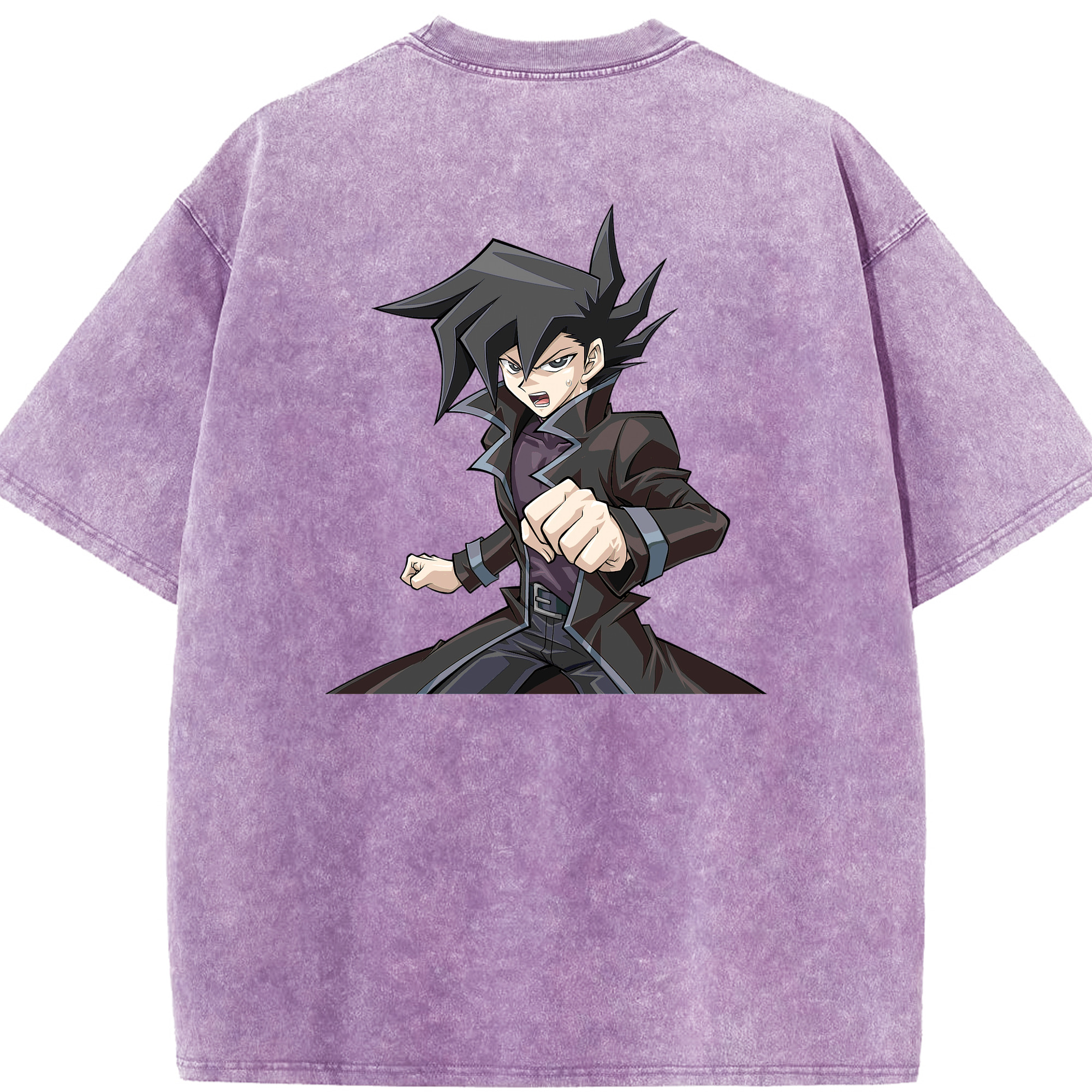 （画像用） 遊☆戯☆王 Yu-Gi-Oh! 綿100% ヴィンテージ風 半袖Tシャツ（背面プリント）