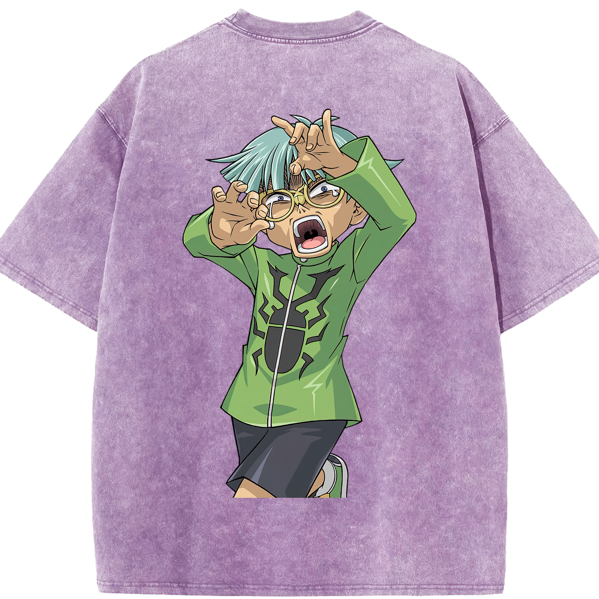（画像用） 遊☆戯☆王 Yu-Gi-Oh! 綿100% ヴィンテージ風 半袖Tシャツ（背面プリント）