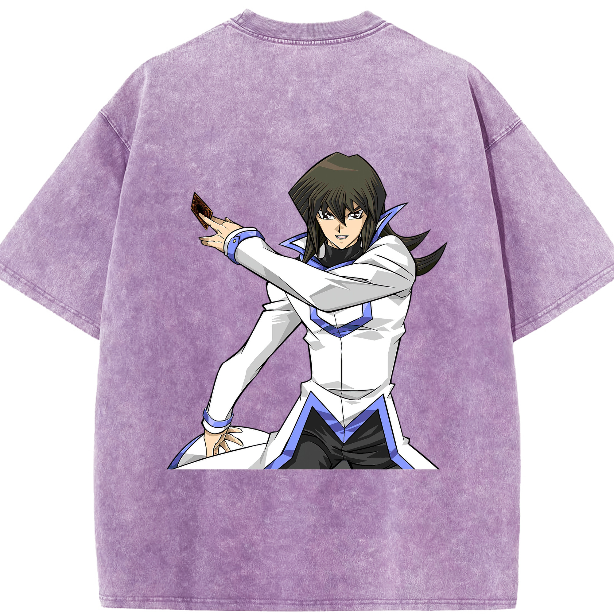 （画像用） 遊☆戯☆王 Yu-Gi-Oh! 綿100% ヴィンテージ風 半袖Tシャツ（背面プリント）