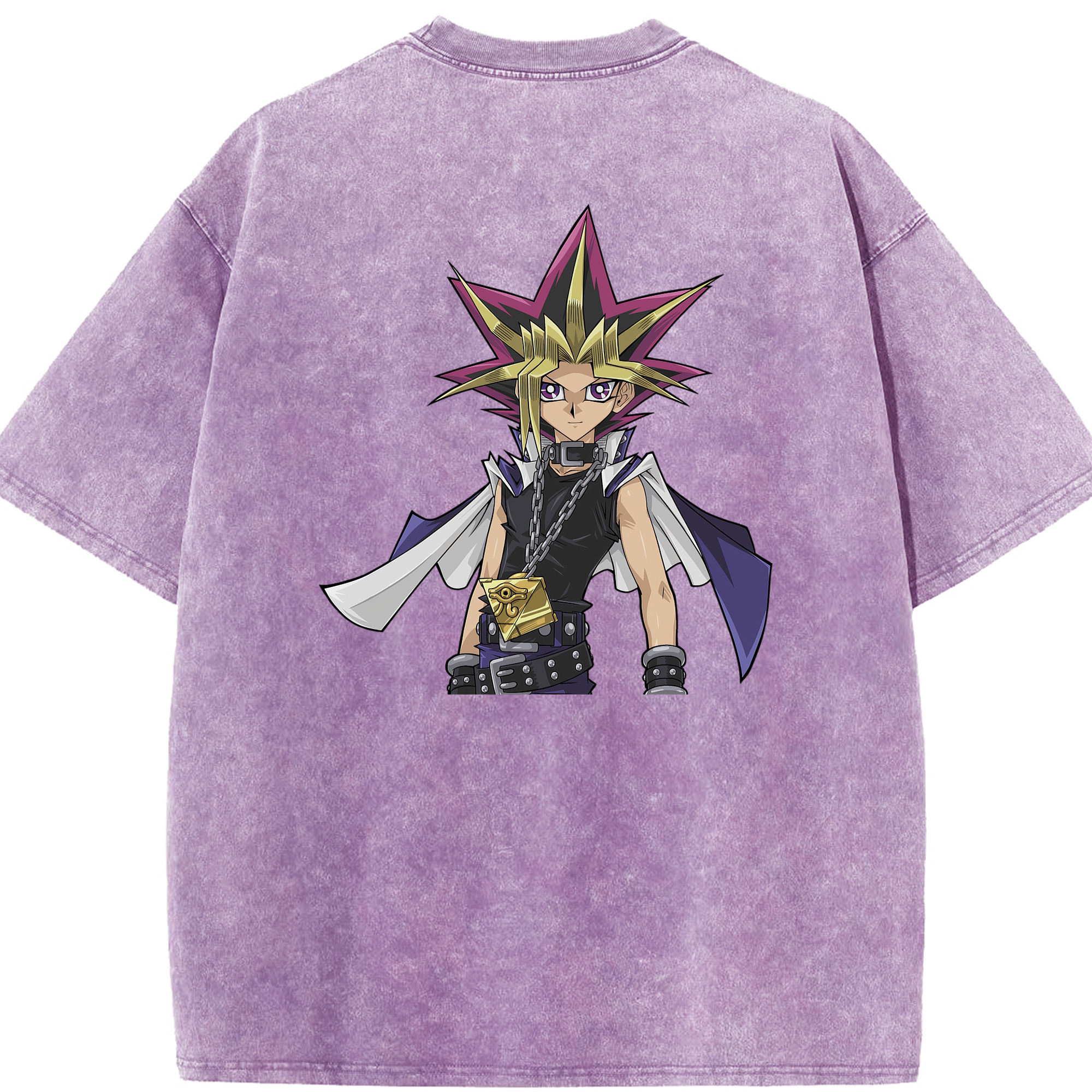 （画像用） 遊☆戯☆王 Yu-Gi-Oh! 綿100% ヴィンテージ風 半袖Tシャツ（背面プリント）