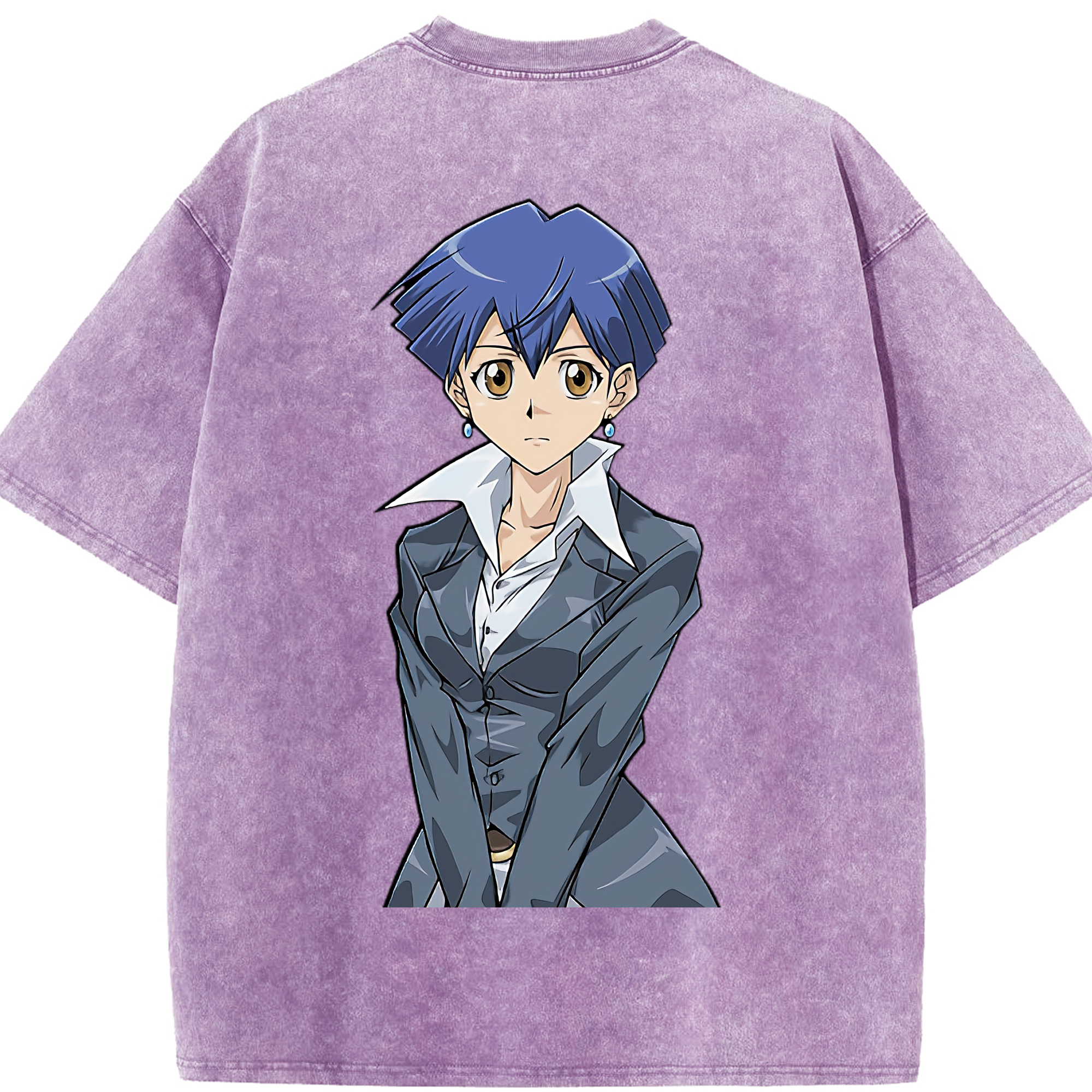 （画像用） 遊☆戯☆王 Yu-Gi-Oh! 綿100% ヴィンテージ風 半袖Tシャツ（背面プリント）