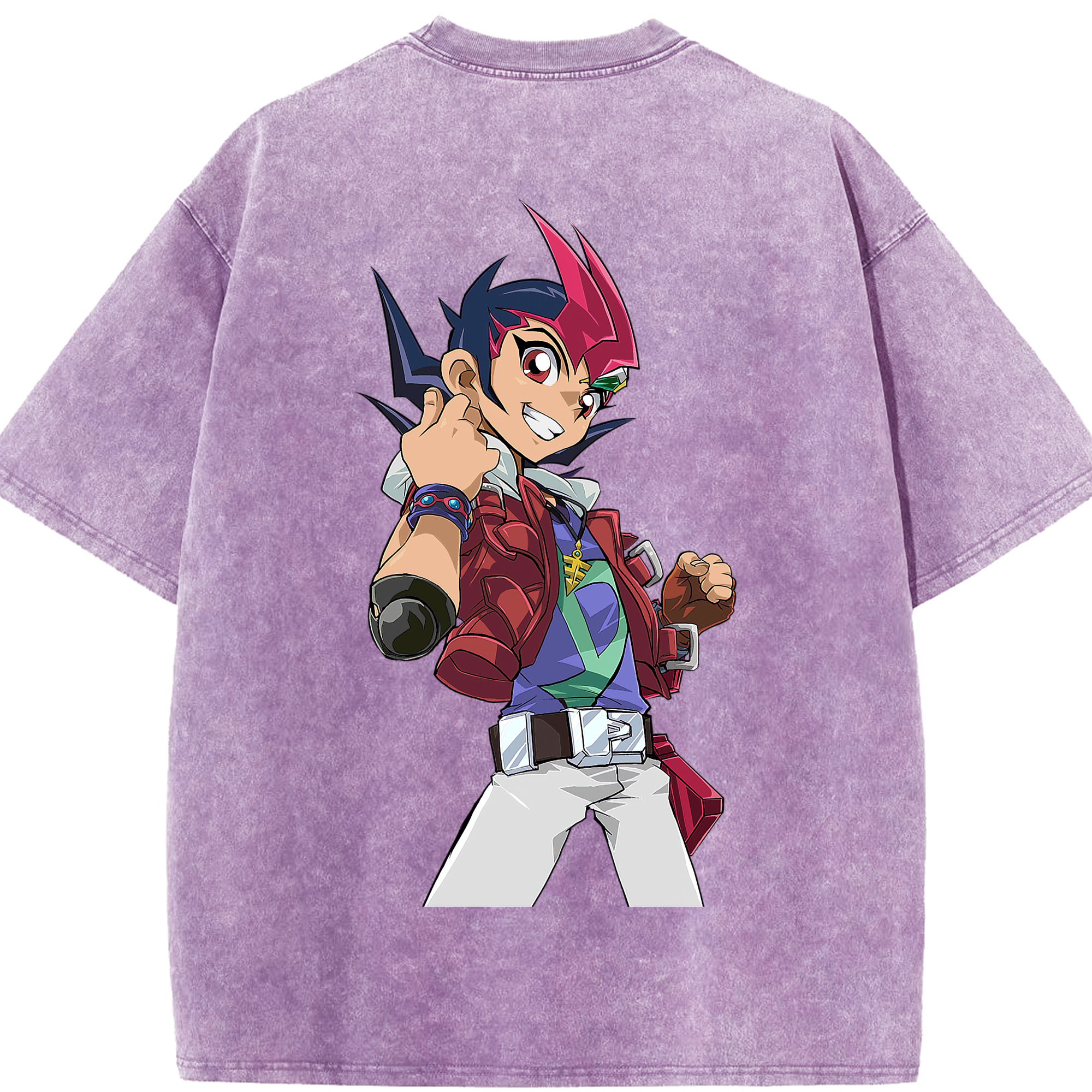 （画像用） 遊☆戯☆王 Yu-Gi-Oh! 綿100% ヴィンテージ風 半袖Tシャツ（背面プリント）