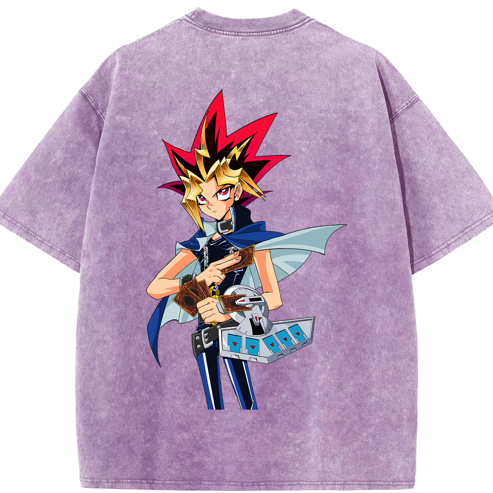 （画像用） 遊☆戯☆王 Yu-Gi-Oh! 綿100% ヴィンテージ風 半袖Tシャツ（背面プリント）