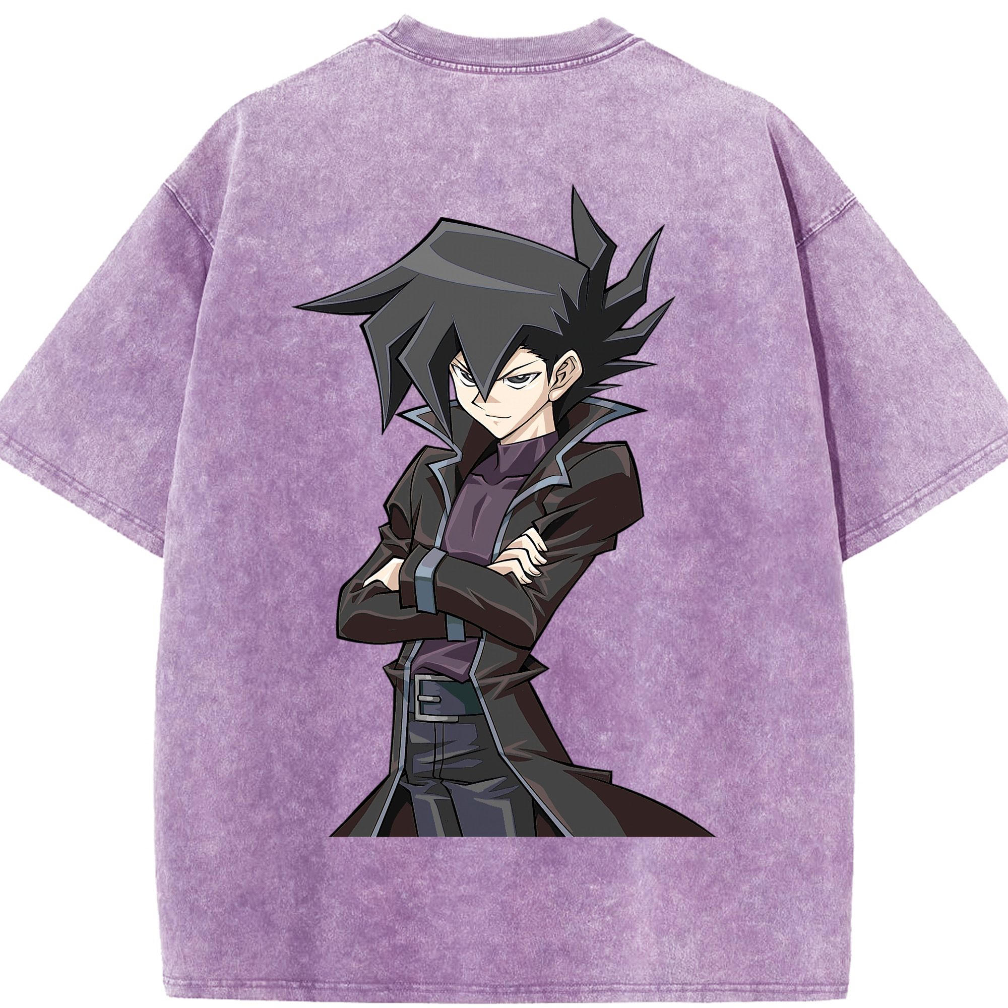 （画像用） 遊☆戯☆王 Yu-Gi-Oh! 綿100% ヴィンテージ風 半袖Tシャツ（背面プリント）