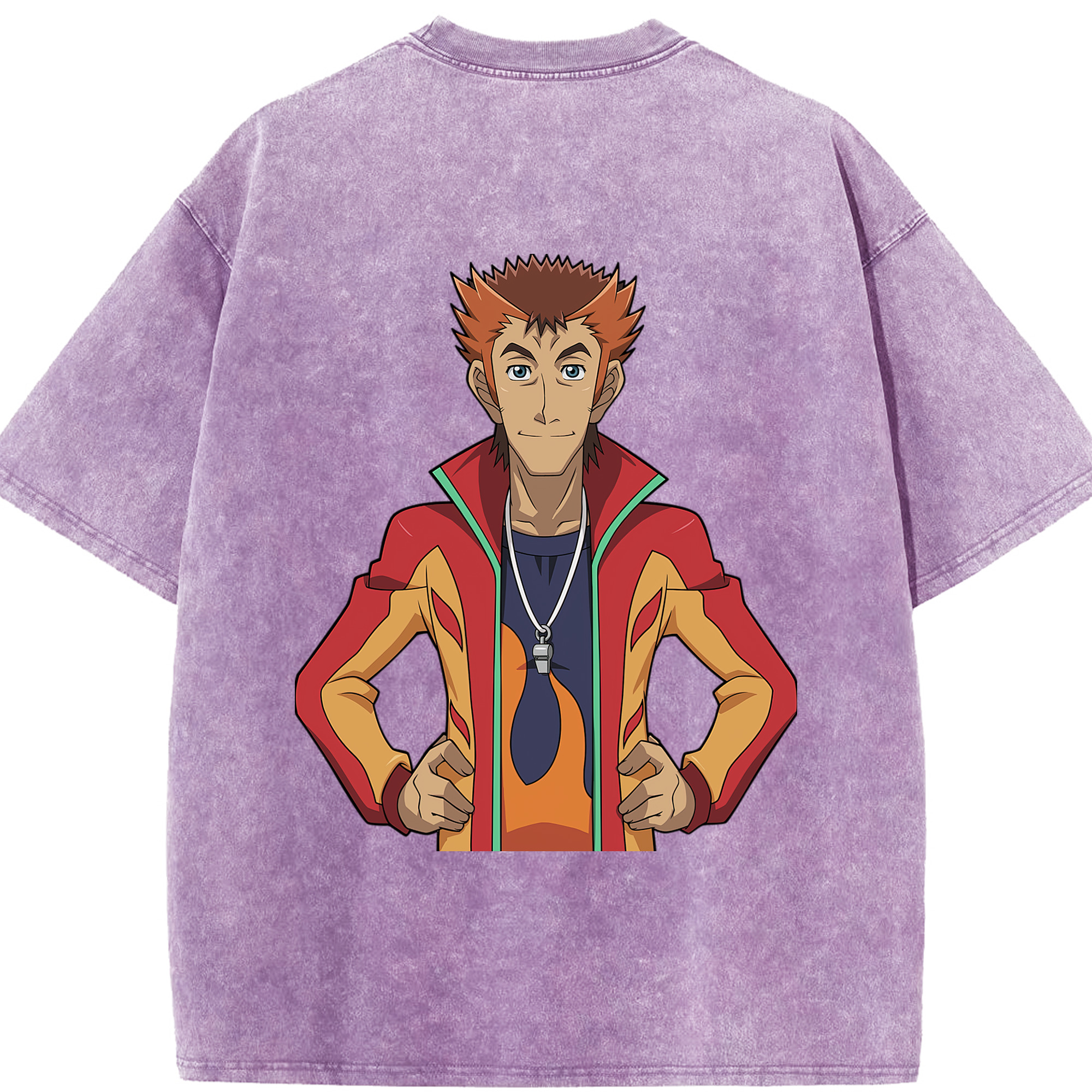 （画像用） 遊☆戯☆王 Yu-Gi-Oh! 綿100% ヴィンテージ風 半袖Tシャツ（背面プリント）