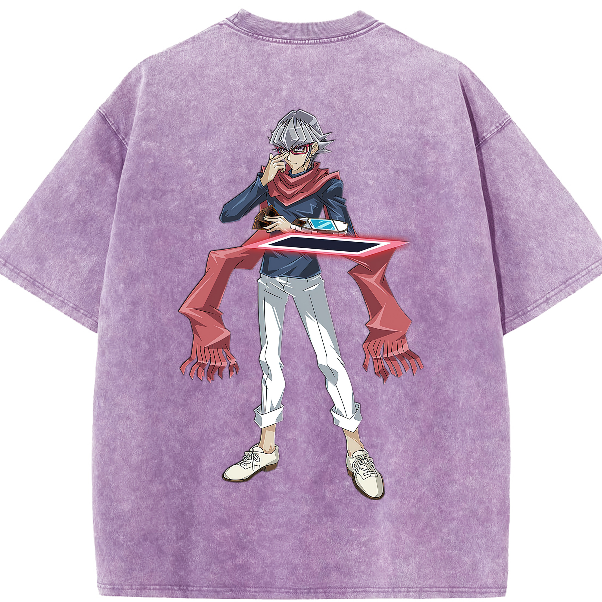 （画像用） 遊☆戯☆王 Yu-Gi-Oh! 綿100% ヴィンテージ風 半袖Tシャツ（背面プリント）