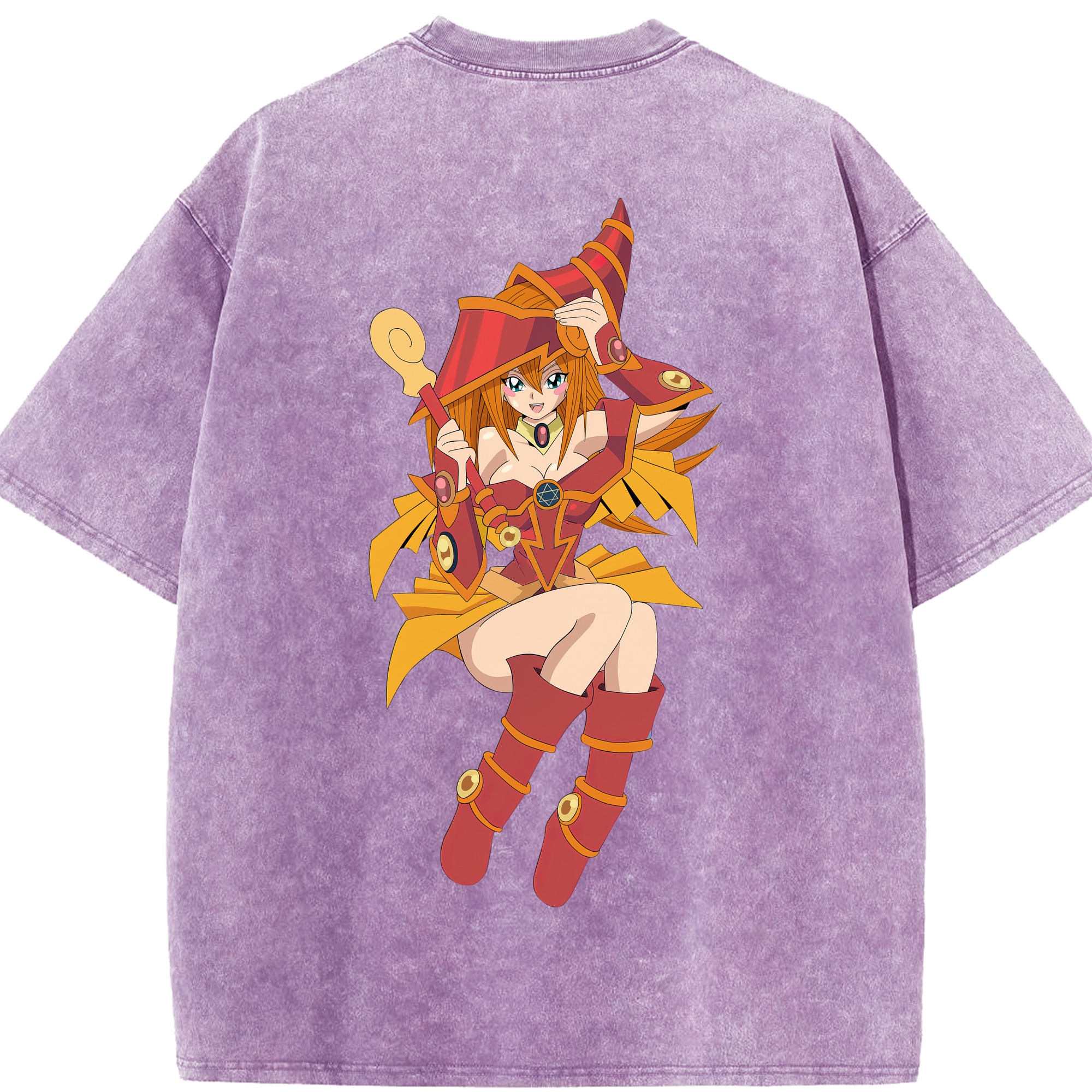 （画像用） 遊☆戯☆王 Yu-Gi-Oh! 綿100% ヴィンテージ風 半袖Tシャツ（背面プリント）