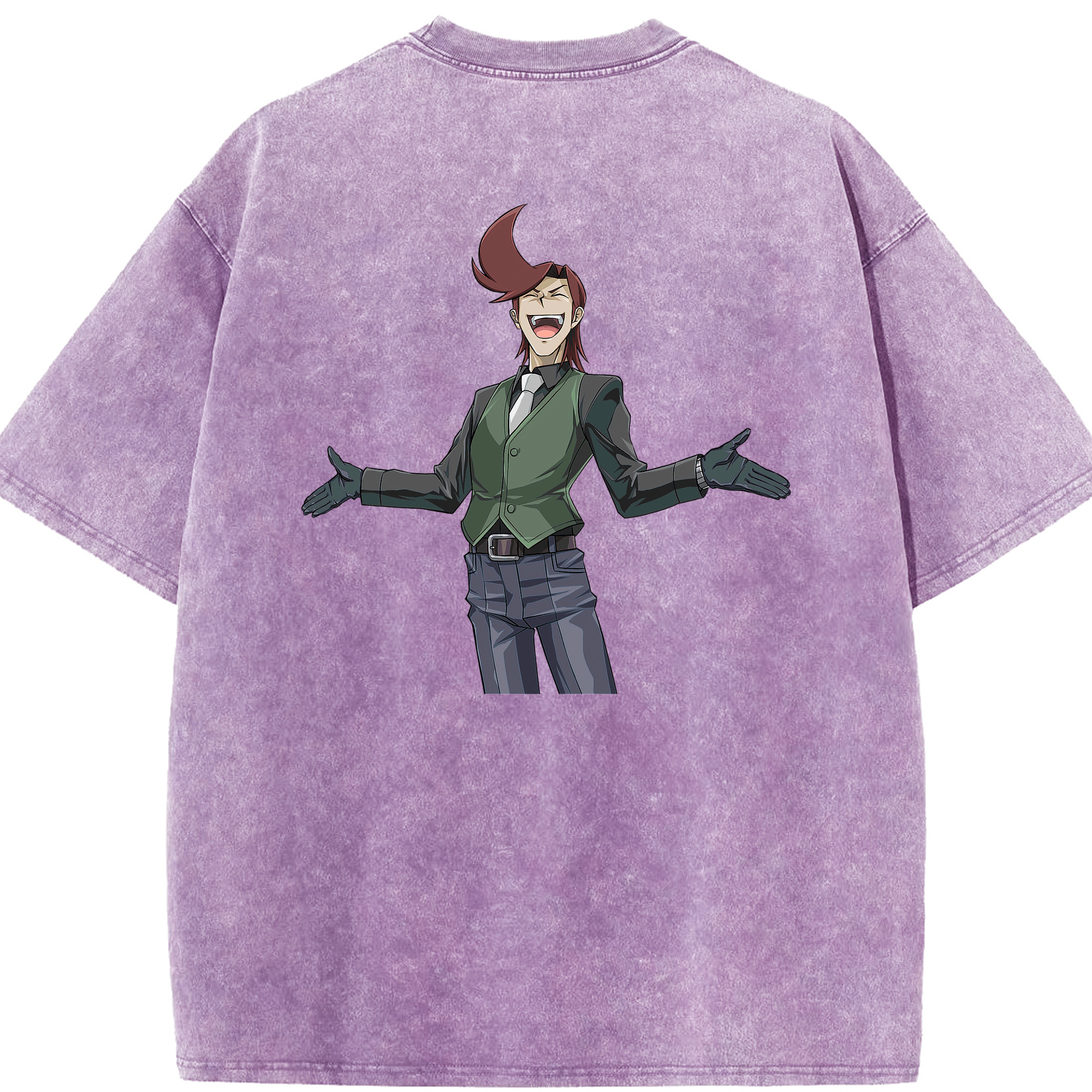 （画像用） 遊☆戯☆王 Yu-Gi-Oh! 綿100% ヴィンテージ風 半袖Tシャツ（背面プリント）