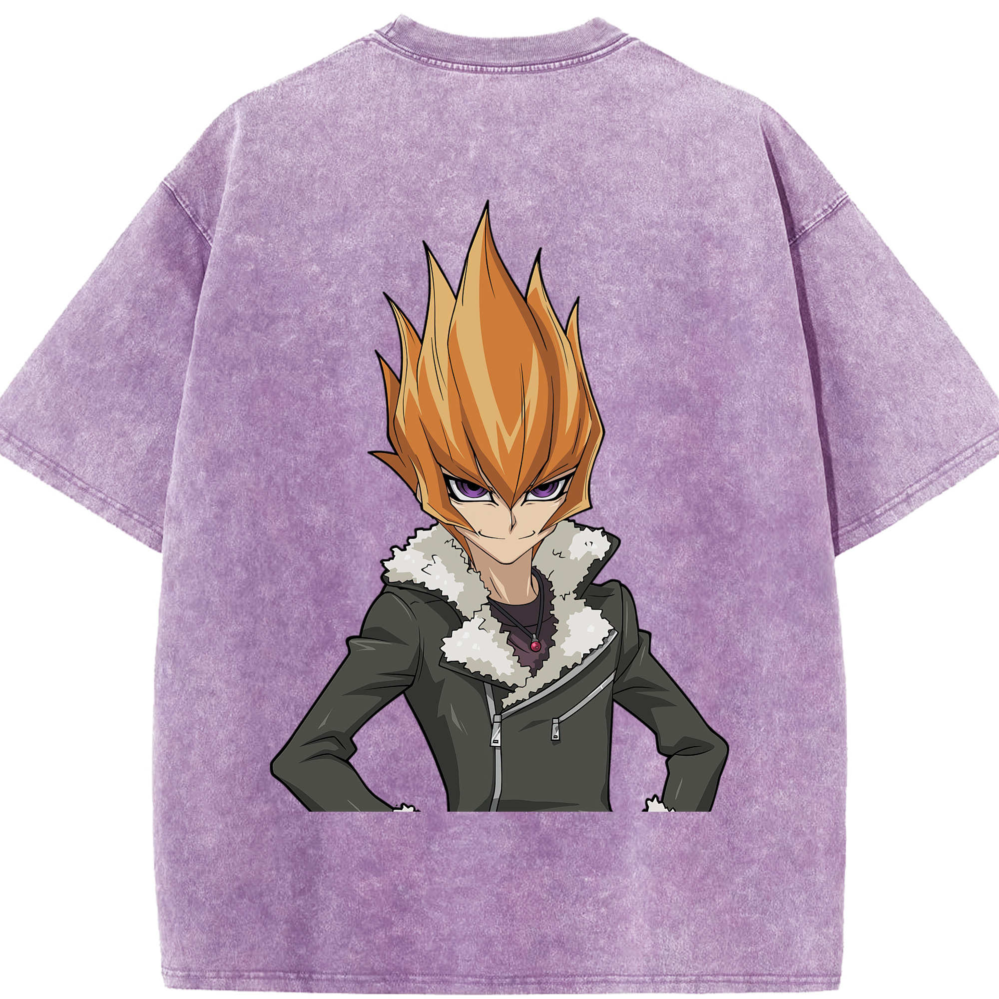 （画像用） 遊☆戯☆王 Yu-Gi-Oh! 綿100% ヴィンテージ風 半袖Tシャツ（背面プリント）