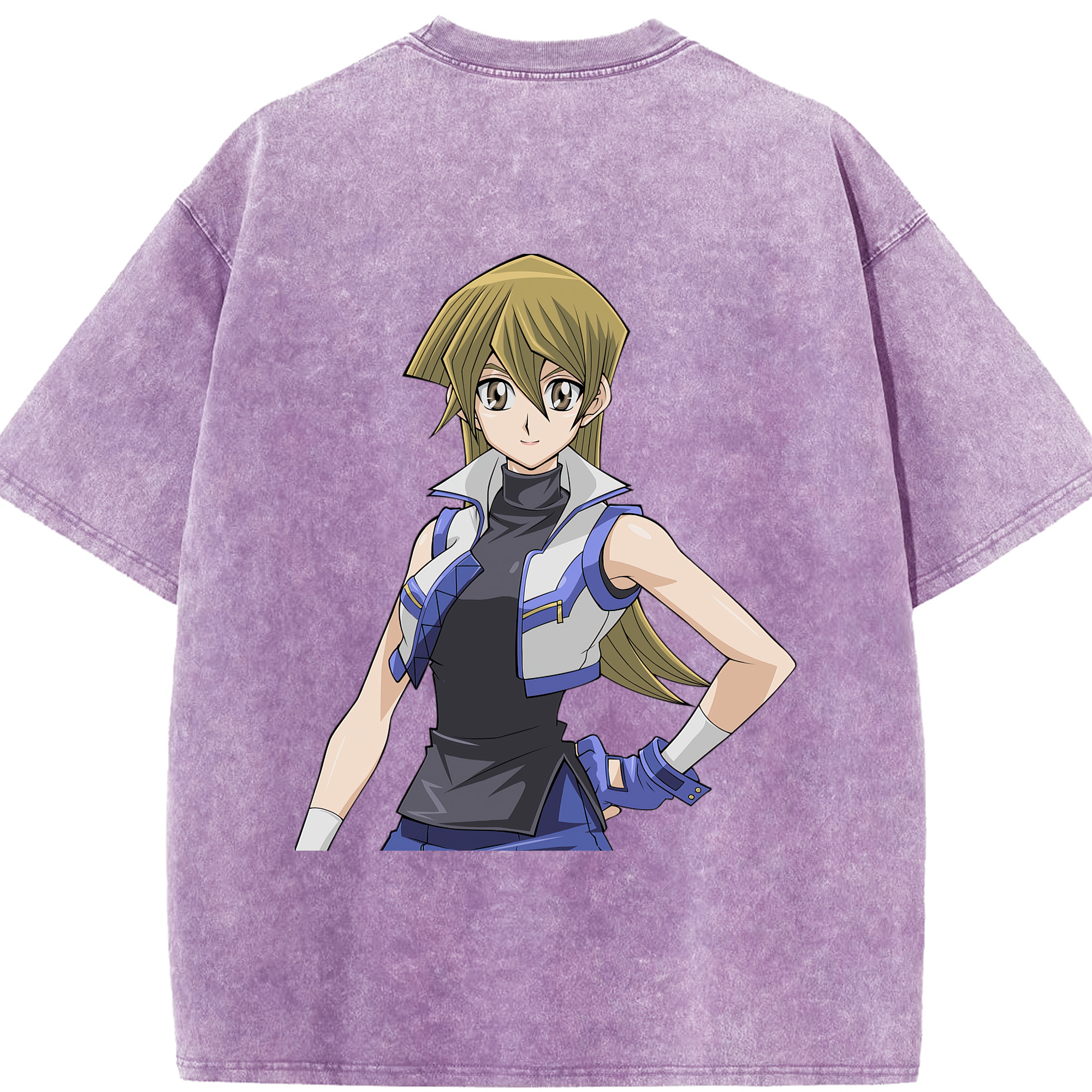 （画像用） 遊☆戯☆王 Yu-Gi-Oh! 綿100% ヴィンテージ風 半袖Tシャツ（背面プリント）