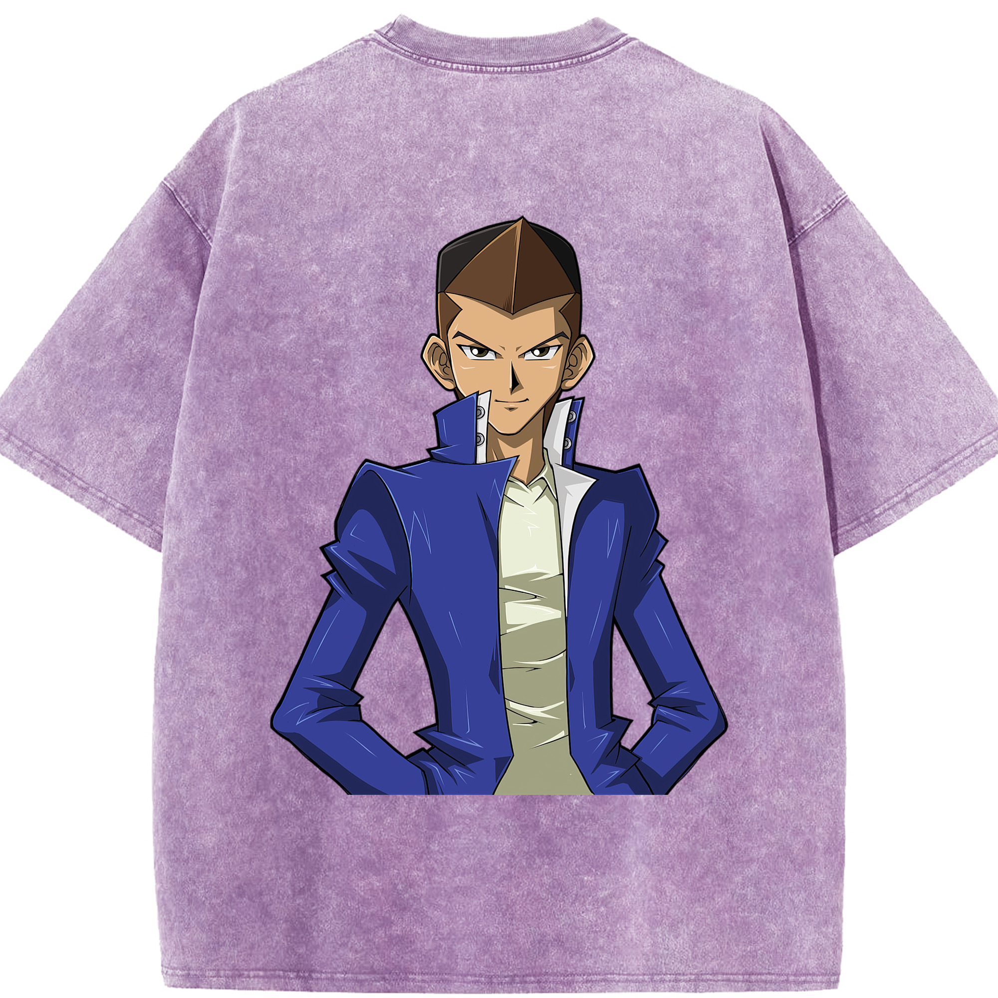 （画像用） 遊☆戯☆王 Yu-Gi-Oh! 綿100% ヴィンテージ風 半袖Tシャツ（背面プリント）