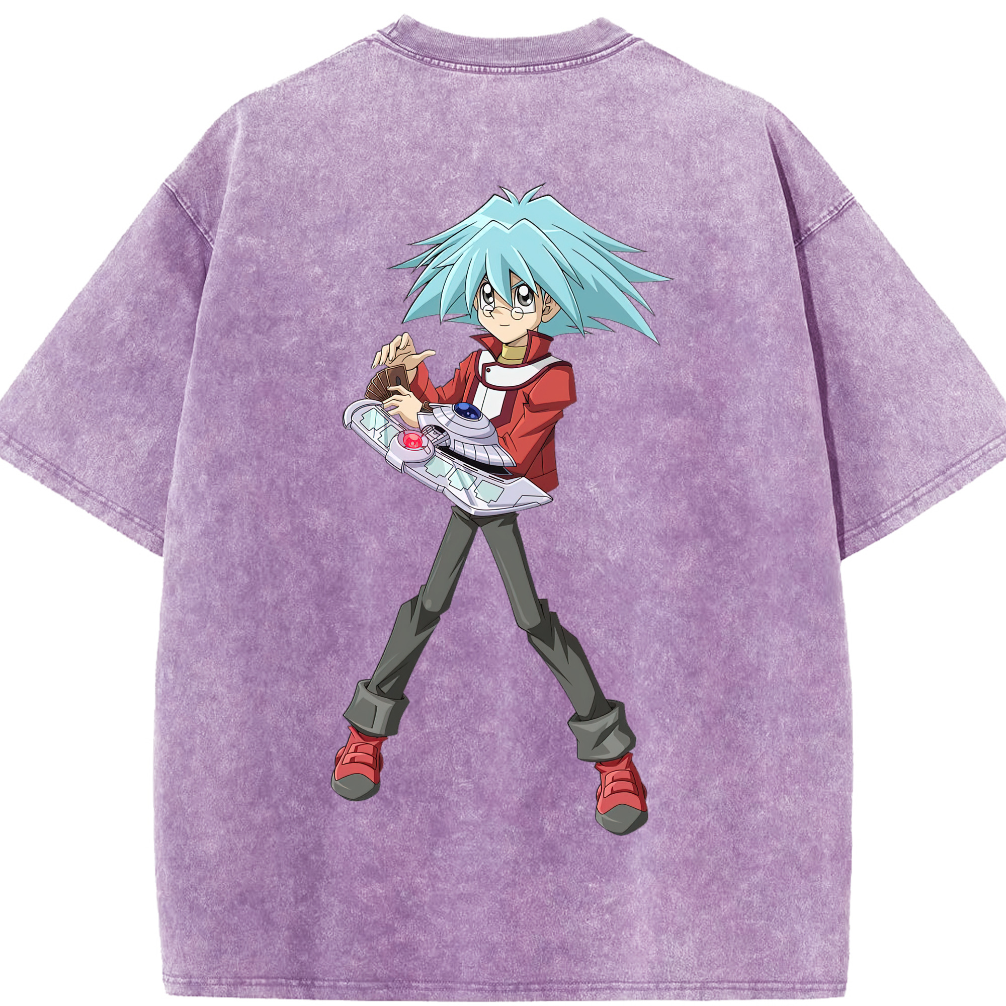 （画像用） 遊☆戯☆王 Yu-Gi-Oh! 綿100% ヴィンテージ風 半袖Tシャツ（背面プリント）