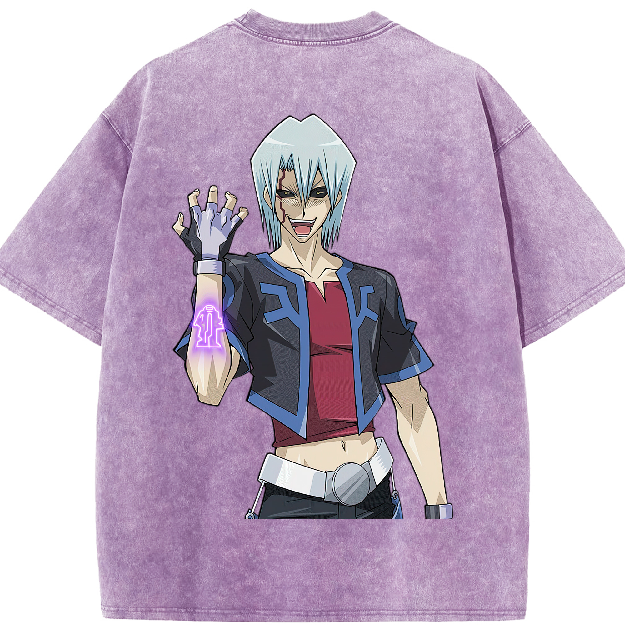 （画像用） 遊☆戯☆王 Yu-Gi-Oh! 綿100% ヴィンテージ風 半袖Tシャツ（背面プリント）