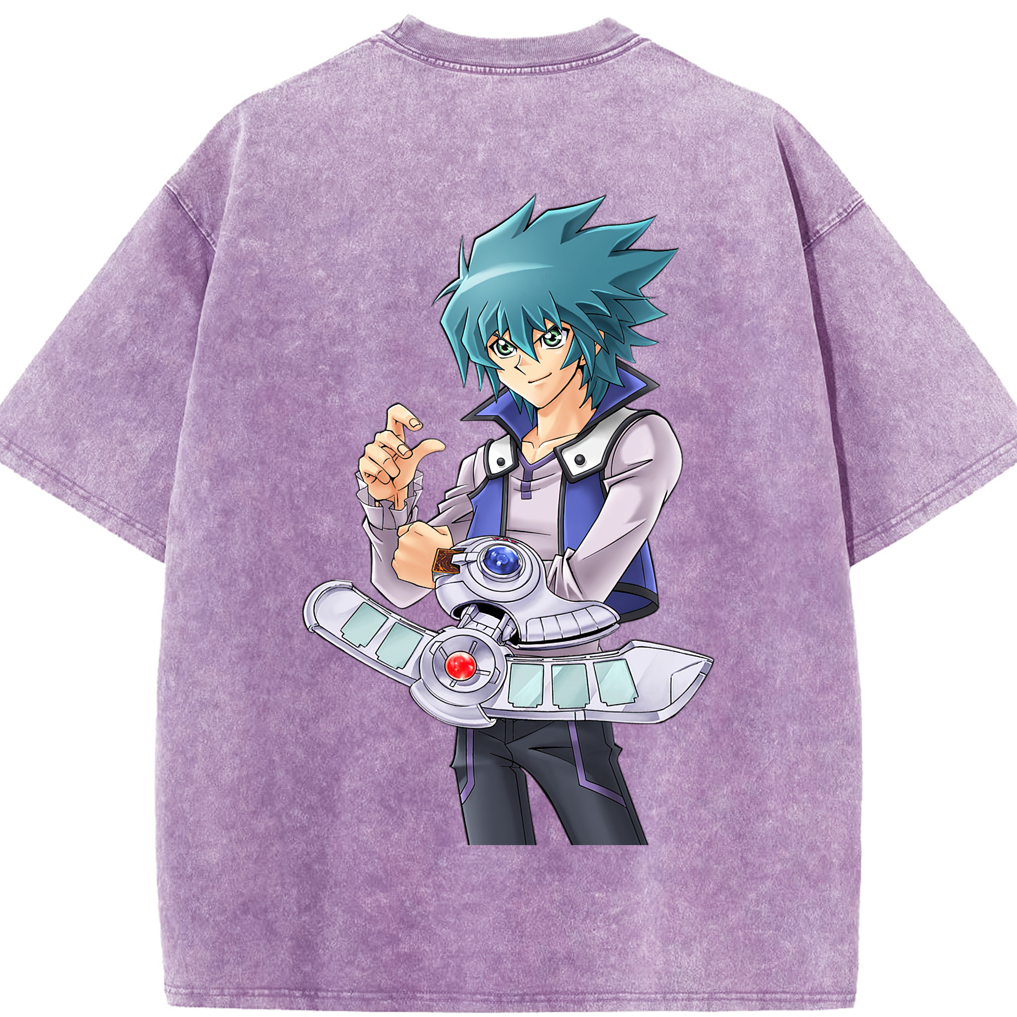 （画像用） 遊☆戯☆王 Yu-Gi-Oh! 綿100% ヴィンテージ風 半袖Tシャツ（背面プリント）
