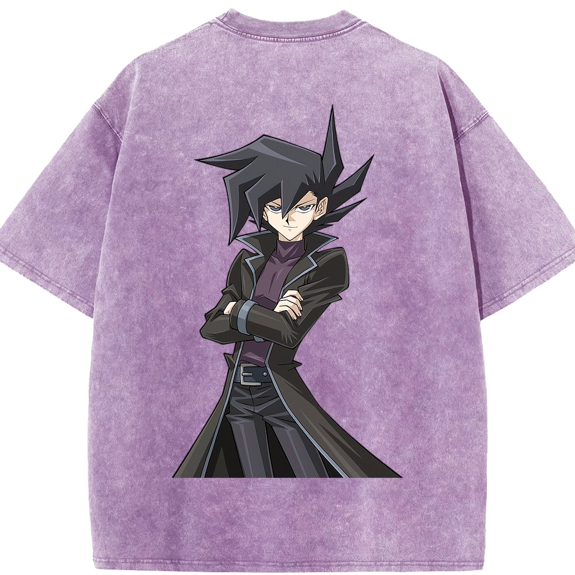 （画像用） 遊☆戯☆王 Yu-Gi-Oh! 綿100% ヴィンテージ風 半袖Tシャツ（背面プリント）