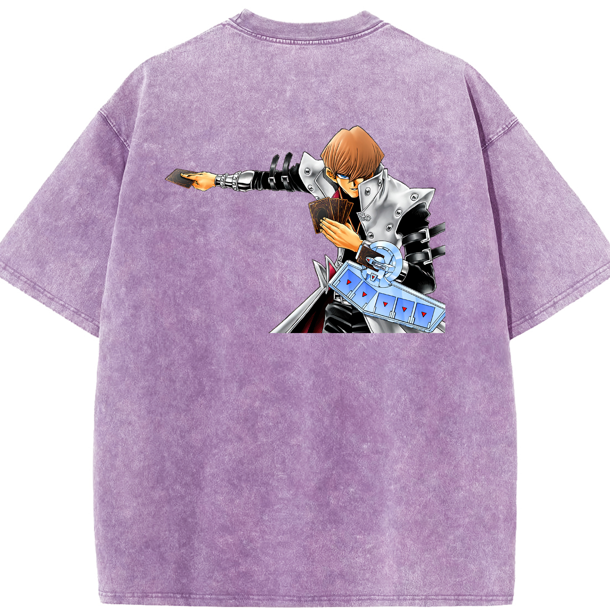 （画像用） 遊☆戯☆王 Yu-Gi-Oh! 綿100% ヴィンテージ風 半袖Tシャツ（背面プリント）