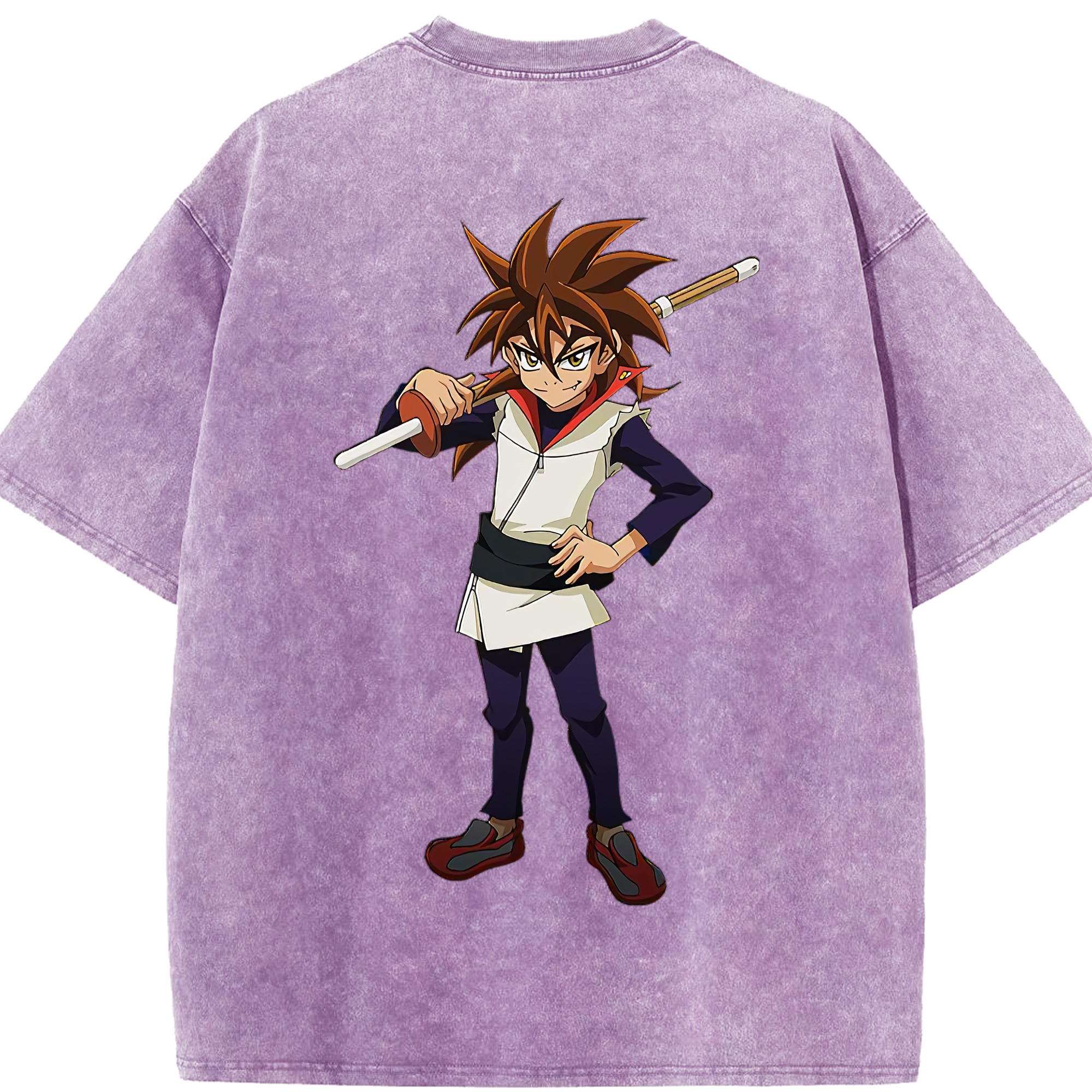 （画像用） 遊☆戯☆王 Yu-Gi-Oh! 綿100% ヴィンテージ風 半袖Tシャツ（背面プリント）
