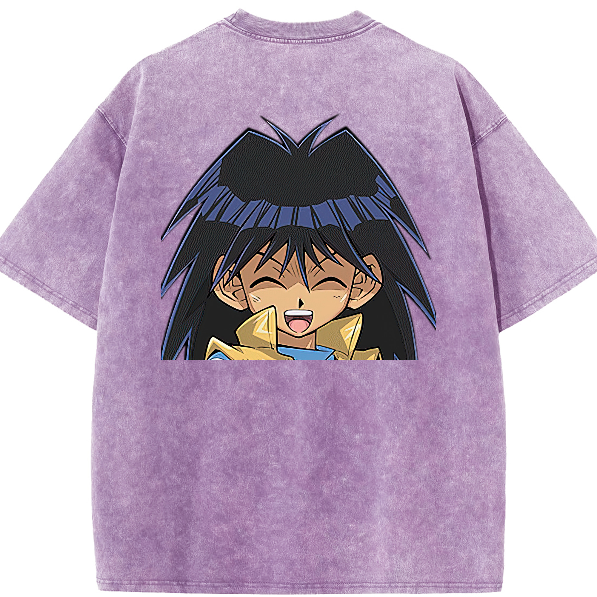 （画像用） 遊☆戯☆王 Yu-Gi-Oh! 綿100% ヴィンテージ風 半袖Tシャツ（背面プリント）
