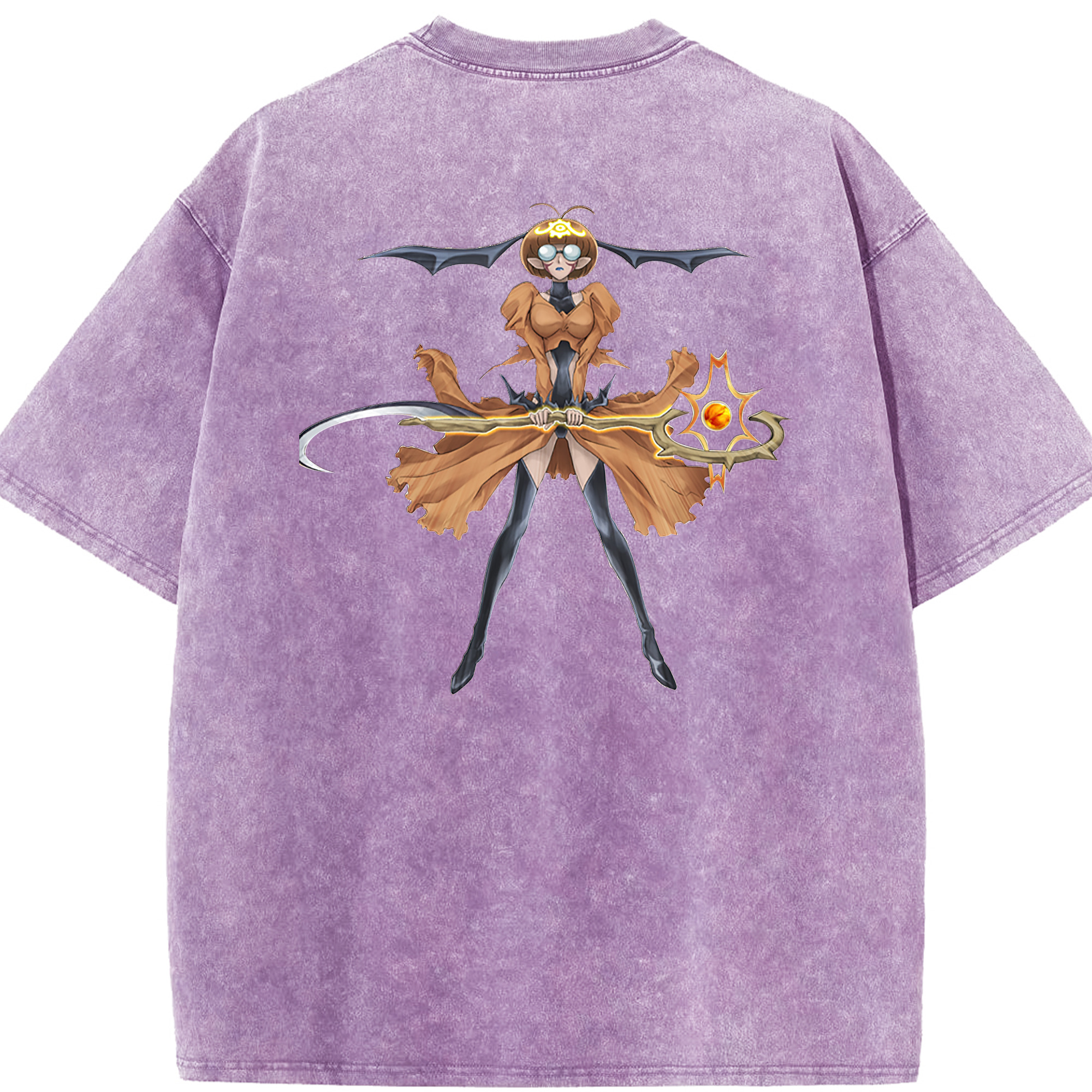 （画像用） 遊☆戯☆王 Yu-Gi-Oh! 綿100% ヴィンテージ風 半袖Tシャツ（背面プリント）