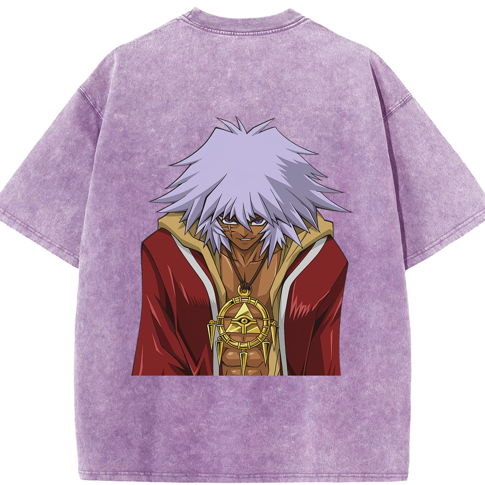 （画像用） 遊☆戯☆王 Yu-Gi-Oh! 綿100% ヴィンテージ風 半袖Tシャツ（背面プリント）
