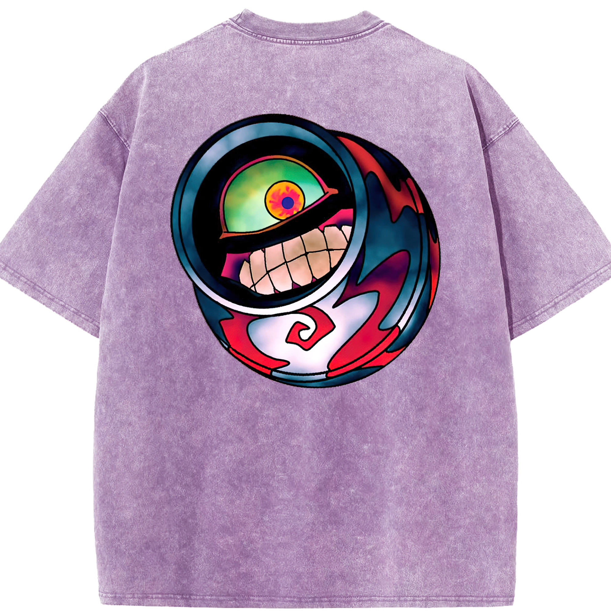 （画像用） 遊☆戯☆王 Yu-Gi-Oh! 綿100% ヴィンテージ風 半袖Tシャツ（背面プリント）