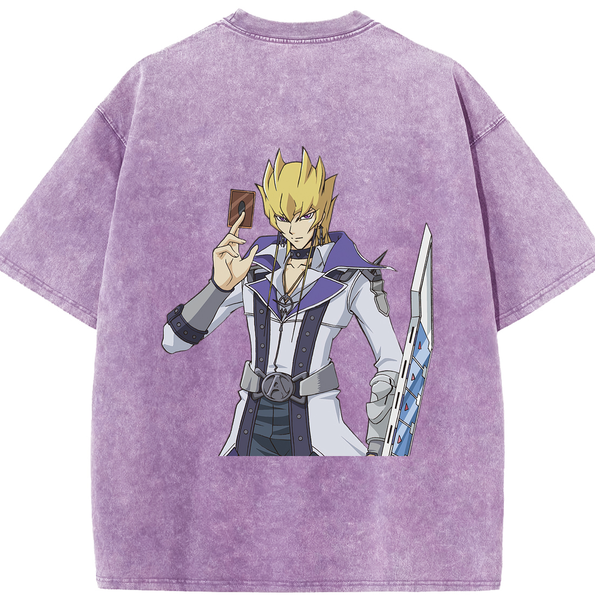 （画像用） 遊☆戯☆王 Yu-Gi-Oh! 綿100% ヴィンテージ風 半袖Tシャツ（背面プリント）