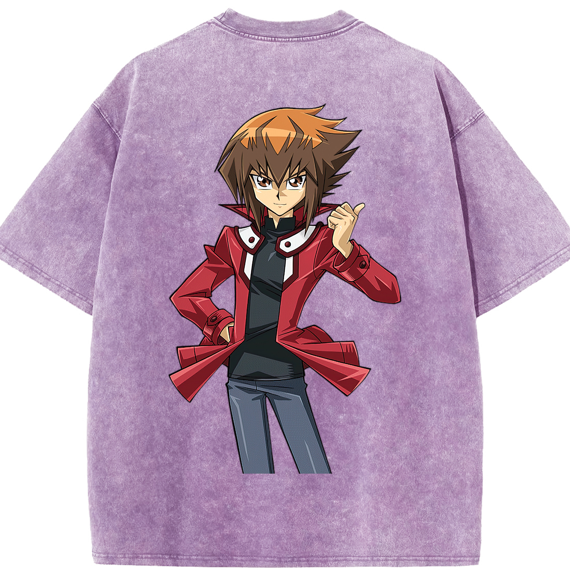 （画像用） 遊☆戯☆王 Yu-Gi-Oh! 綿100% ヴィンテージ風 半袖Tシャツ（背面プリント）