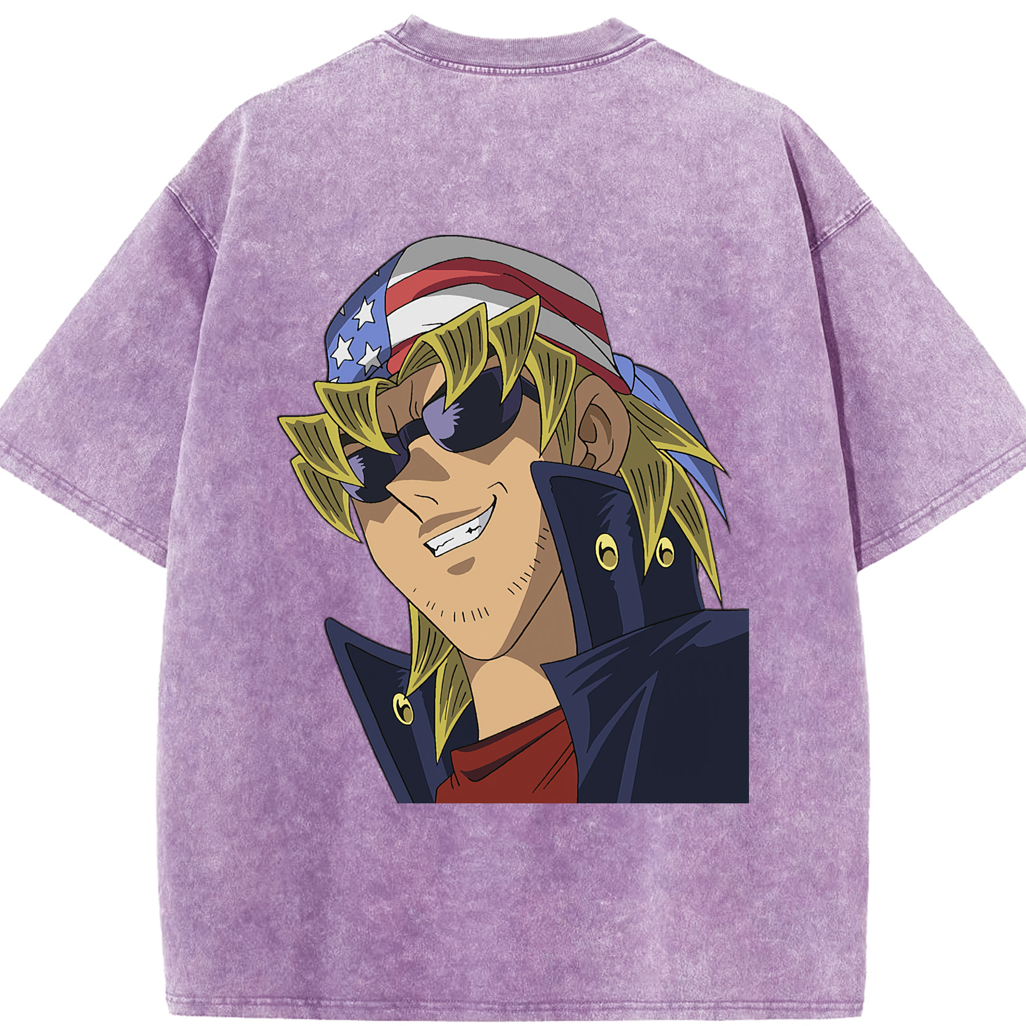 （画像用） 遊☆戯☆王 Yu-Gi-Oh! 綿100% ヴィンテージ風 半袖Tシャツ（背面プリント）