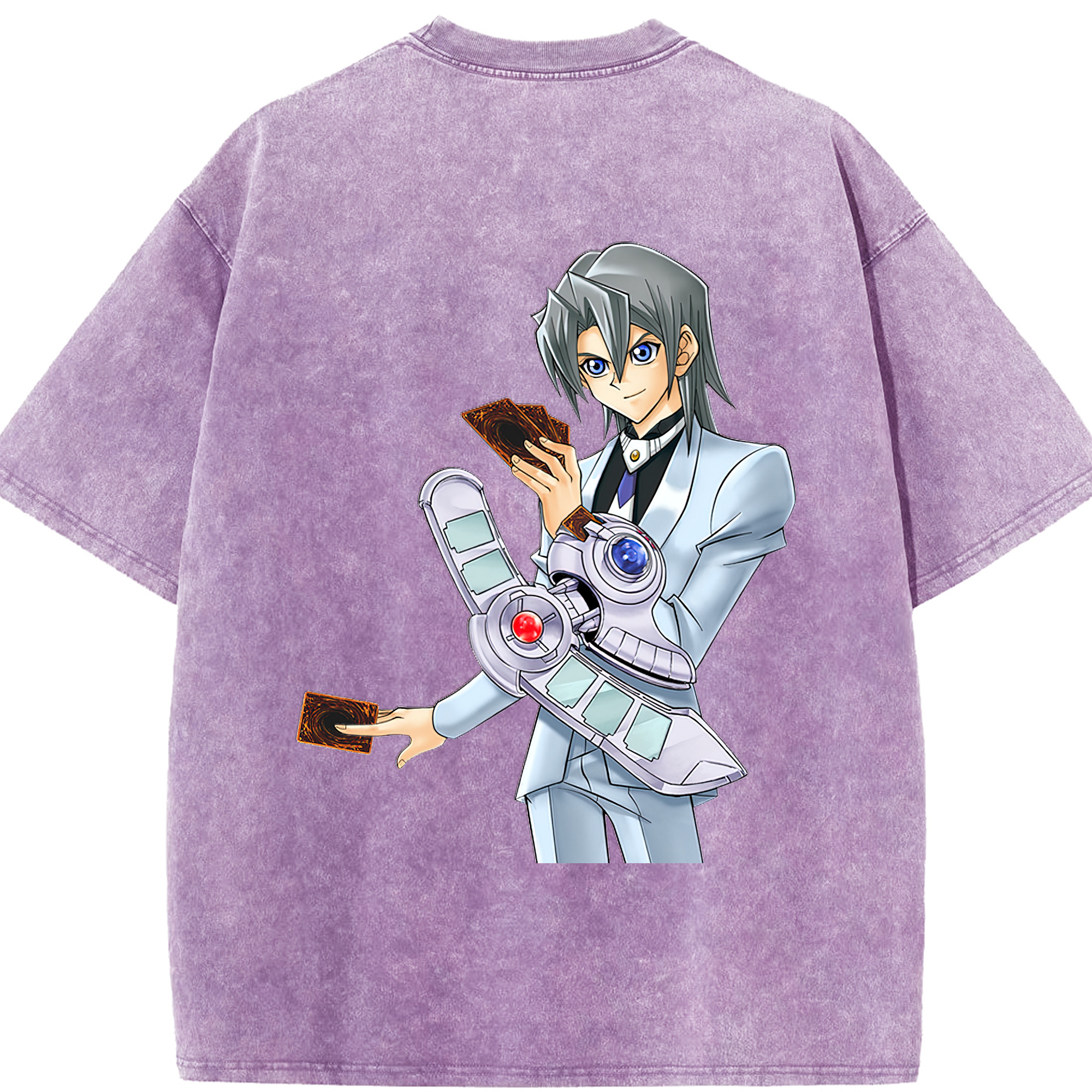 （画像用） 遊☆戯☆王 Yu-Gi-Oh! 綿100% ヴィンテージ風 半袖Tシャツ（背面プリント）