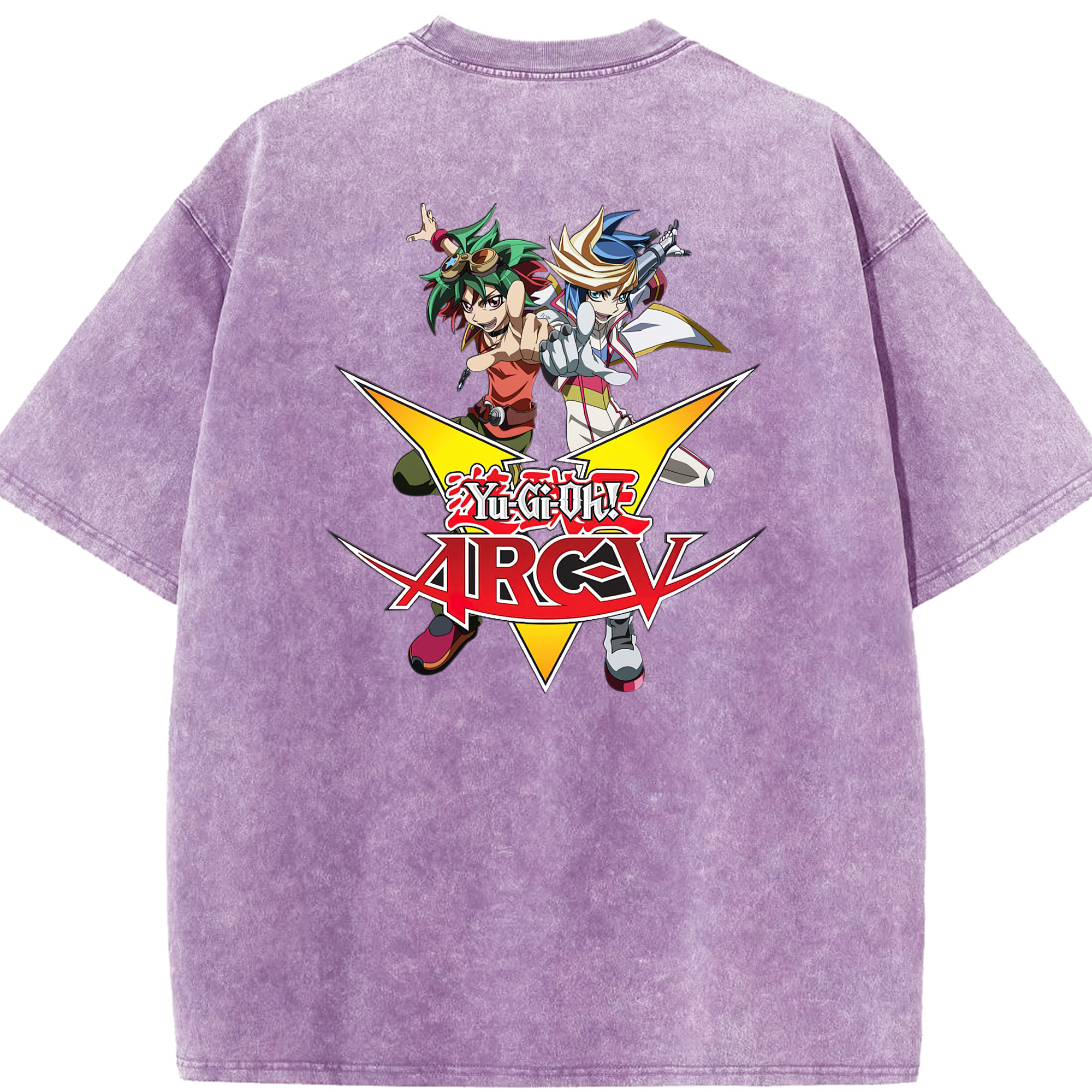 （画像用） 遊☆戯☆王 Yu-Gi-Oh! 綿100% ヴィンテージ風 半袖Tシャツ（背面プリント）