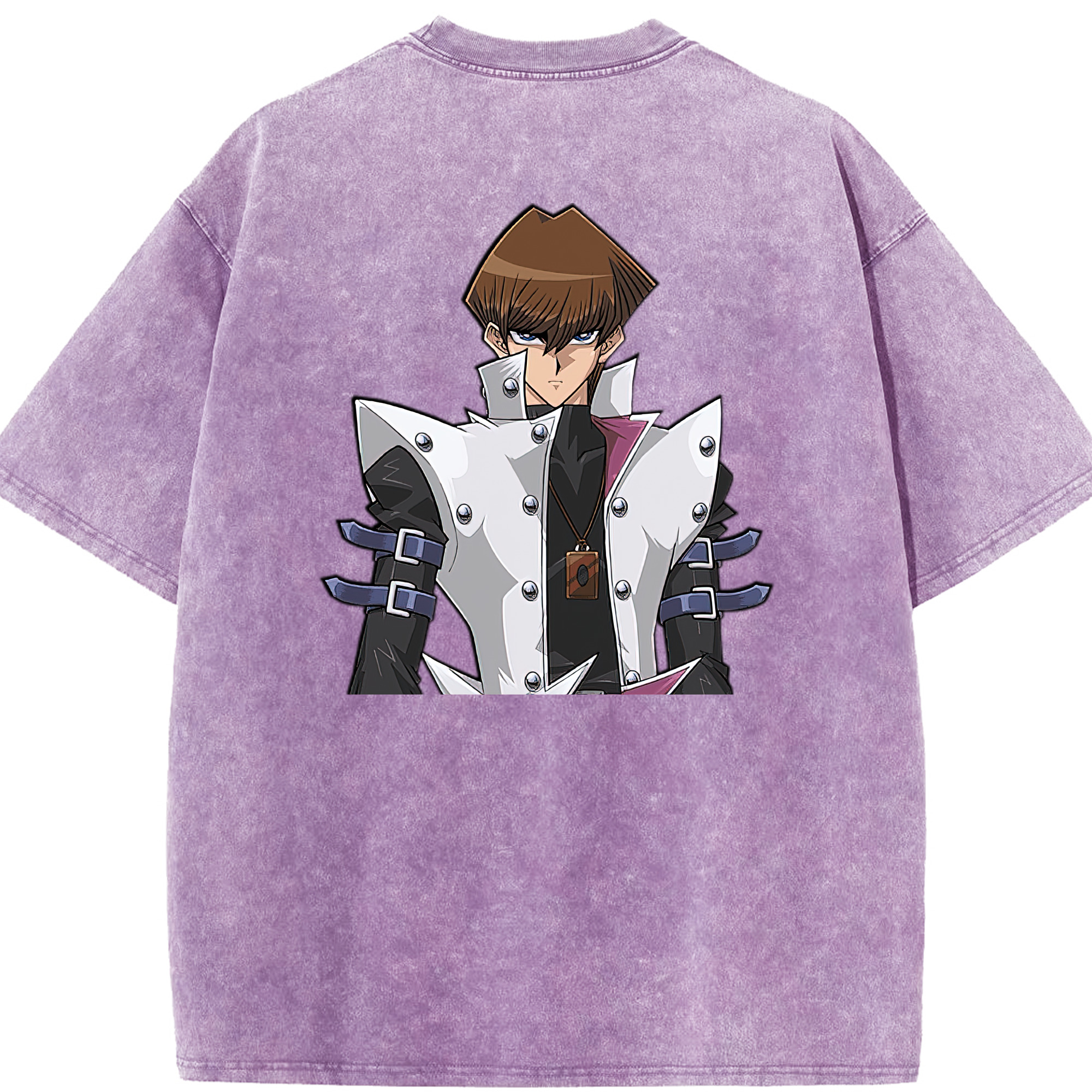 （画像用） 遊☆戯☆王 Yu-Gi-Oh! 綿100% ヴィンテージ風 半袖Tシャツ（背面プリント）