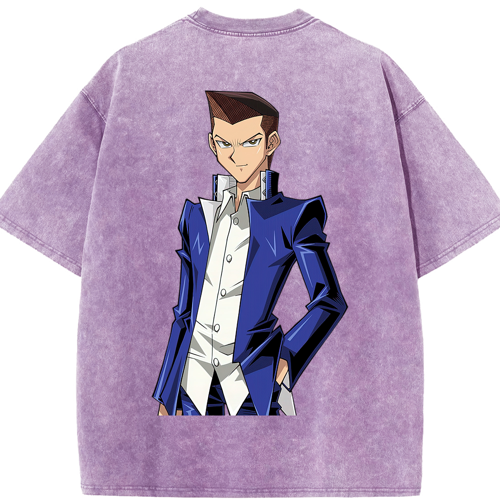 （画像用） 遊☆戯☆王 Yu-Gi-Oh! 綿100% ヴィンテージ風 半袖Tシャツ（背面プリント）