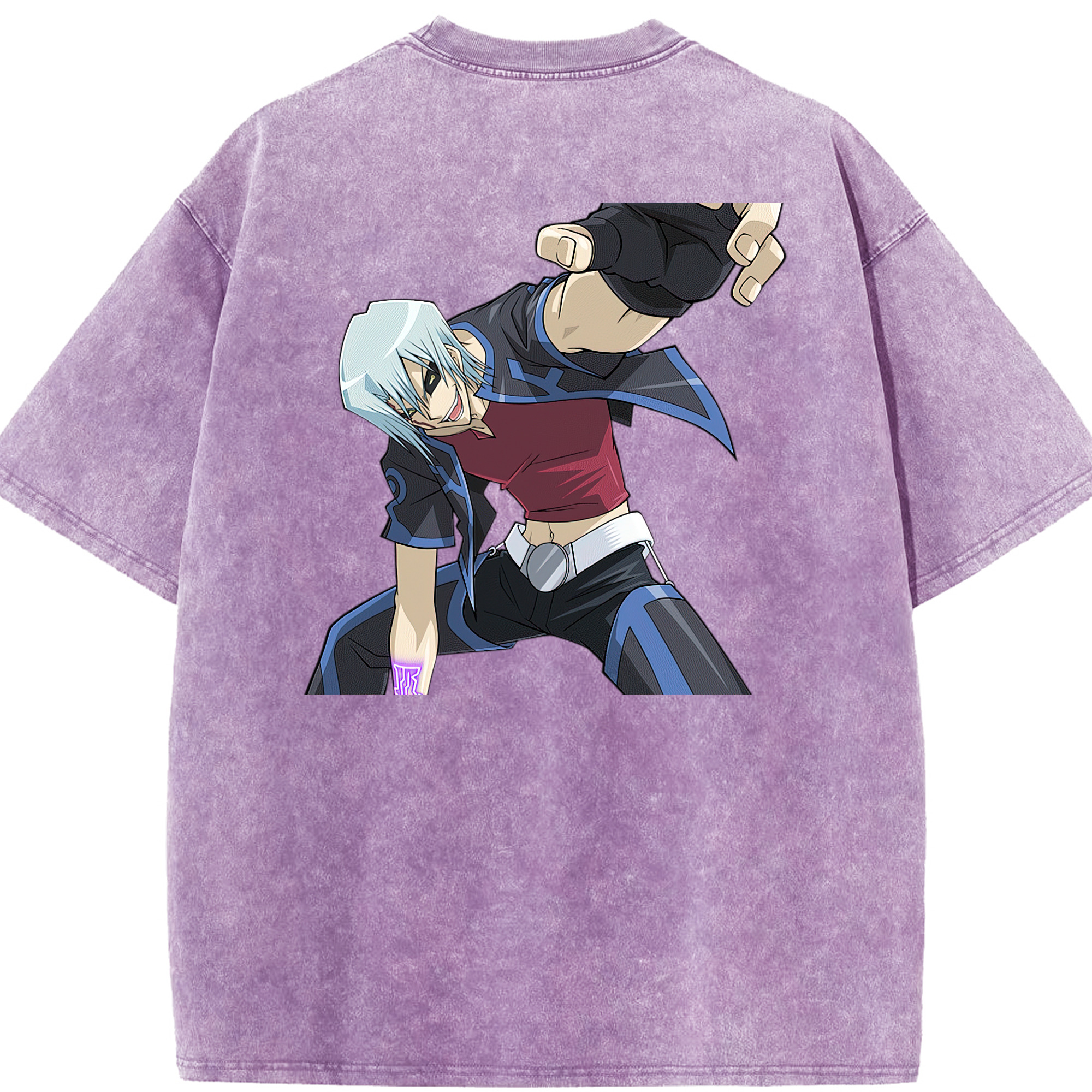 （画像用） 遊☆戯☆王 Yu-Gi-Oh! 綿100% ヴィンテージ風 半袖Tシャツ（背面プリント）