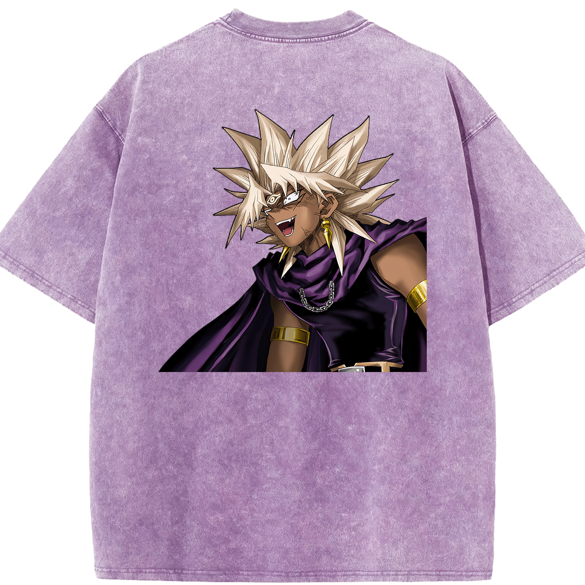 （画像用） 遊☆戯☆王 Yu-Gi-Oh! 綿100% ヴィンテージ風 半袖Tシャツ（背面プリント）
