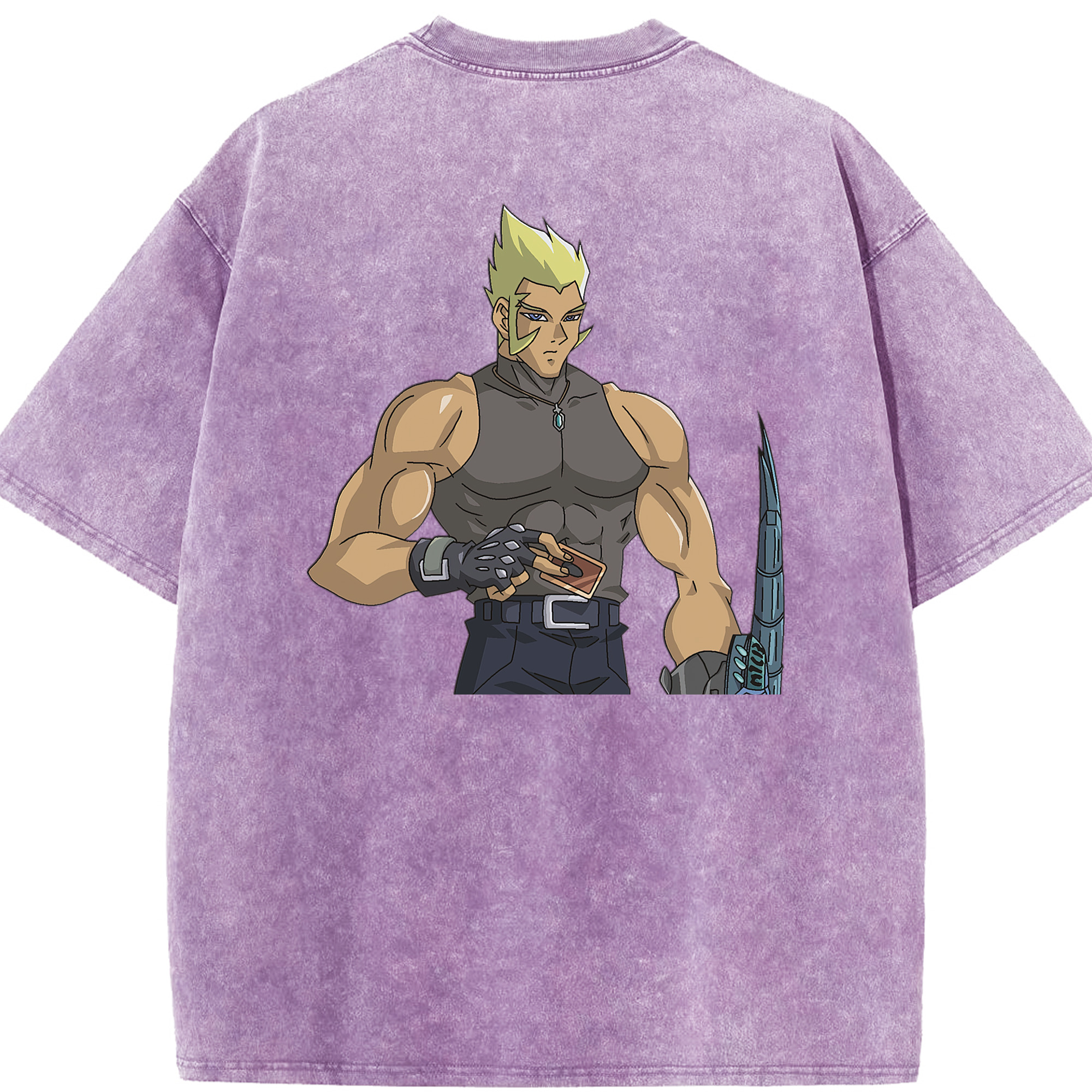 （画像用） 遊☆戯☆王 Yu-Gi-Oh! 綿100% ヴィンテージ風 半袖Tシャツ（背面プリント）