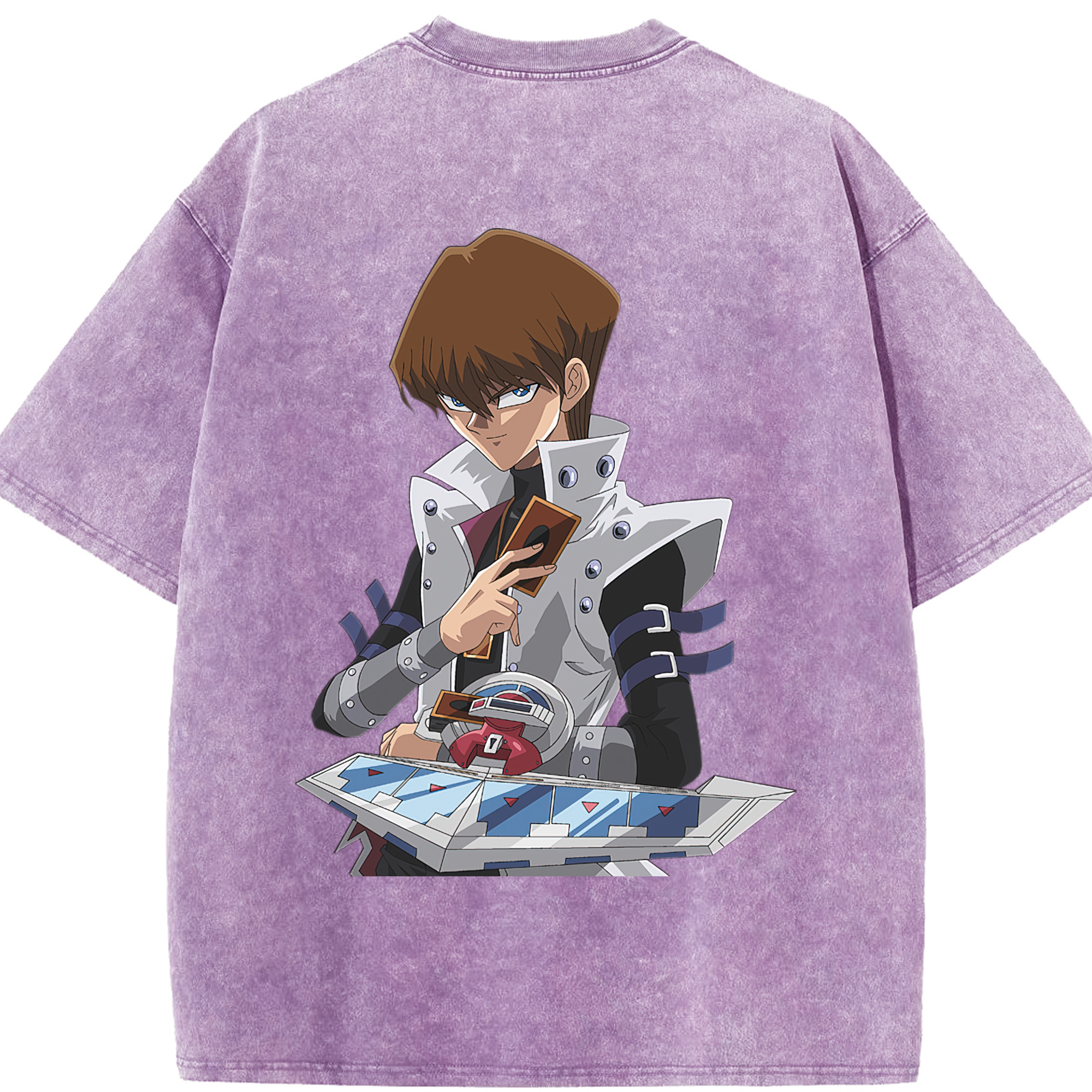 （画像用） 遊☆戯☆王 Yu-Gi-Oh! 綿100% ヴィンテージ風 半袖Tシャツ（背面プリント）