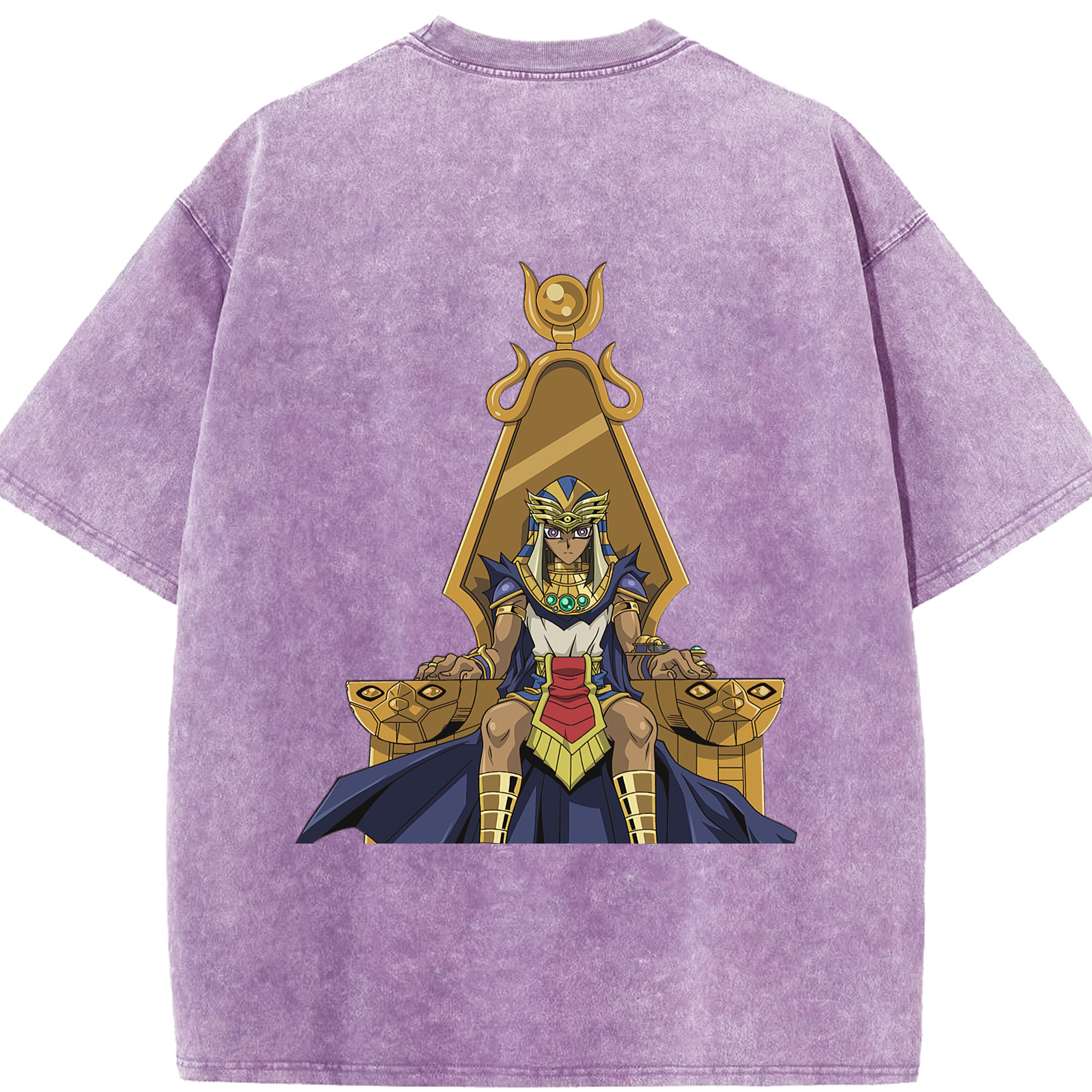 （画像用） 遊☆戯☆王 Yu-Gi-Oh! 綿100% ヴィンテージ風 半袖Tシャツ（背面プリント）