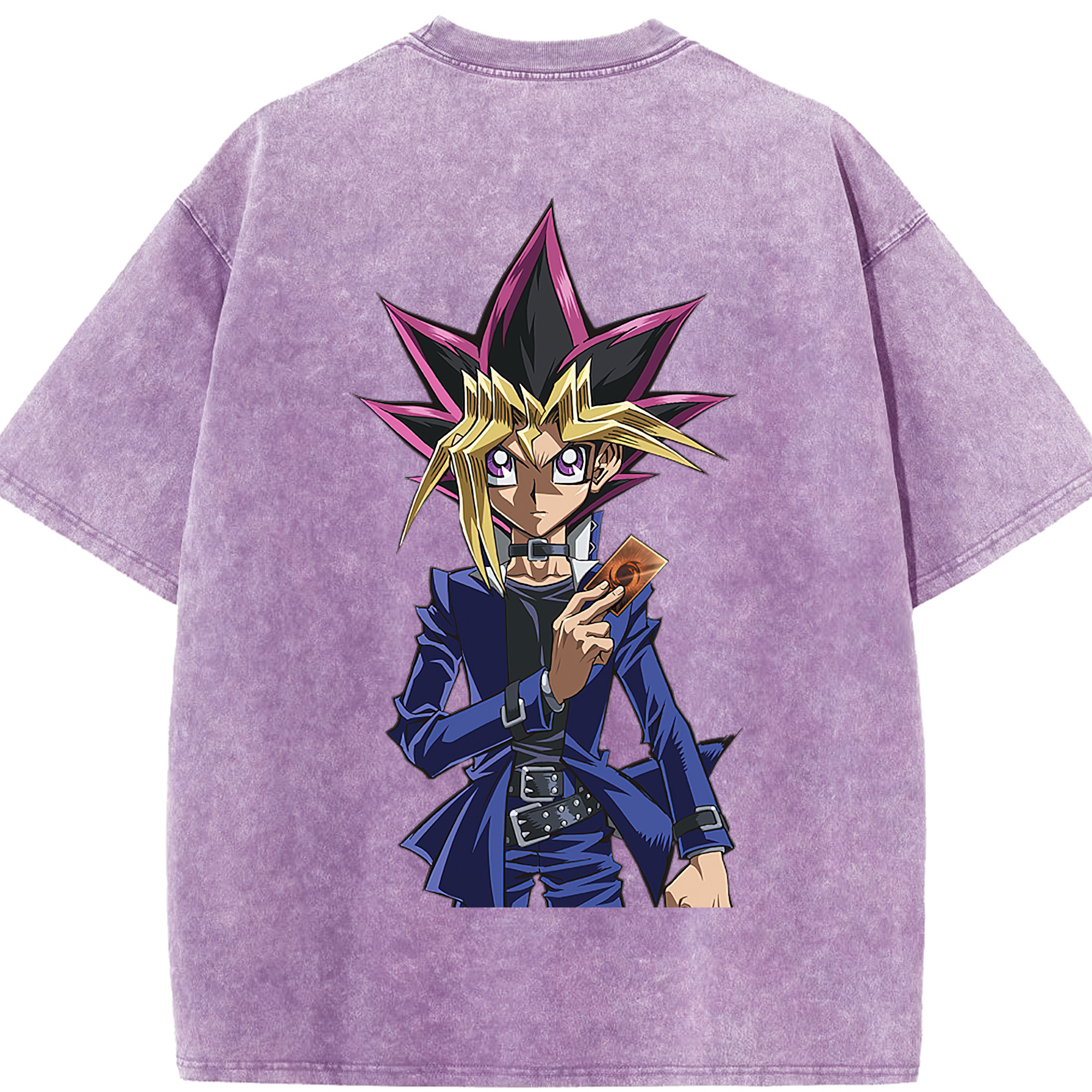 （画像用） 遊☆戯☆王 Yu-Gi-Oh! 綿100% ヴィンテージ風 半袖Tシャツ（背面プリント）