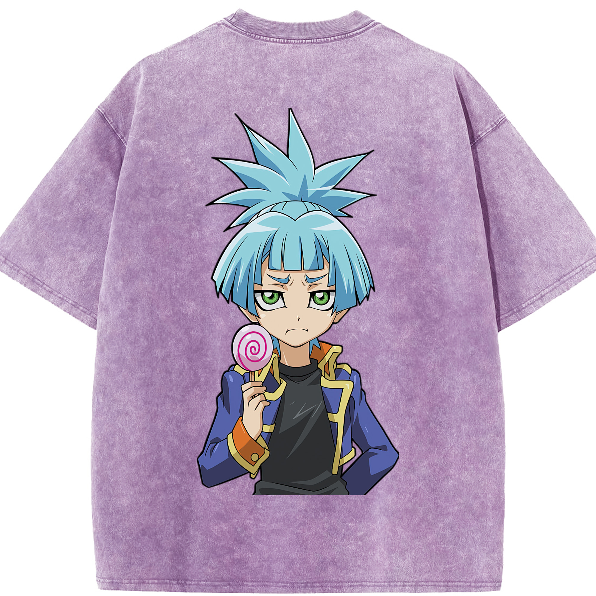 （画像用） 遊☆戯☆王 Yu-Gi-Oh! 綿100% ヴィンテージ風 半袖Tシャツ（背面プリント）