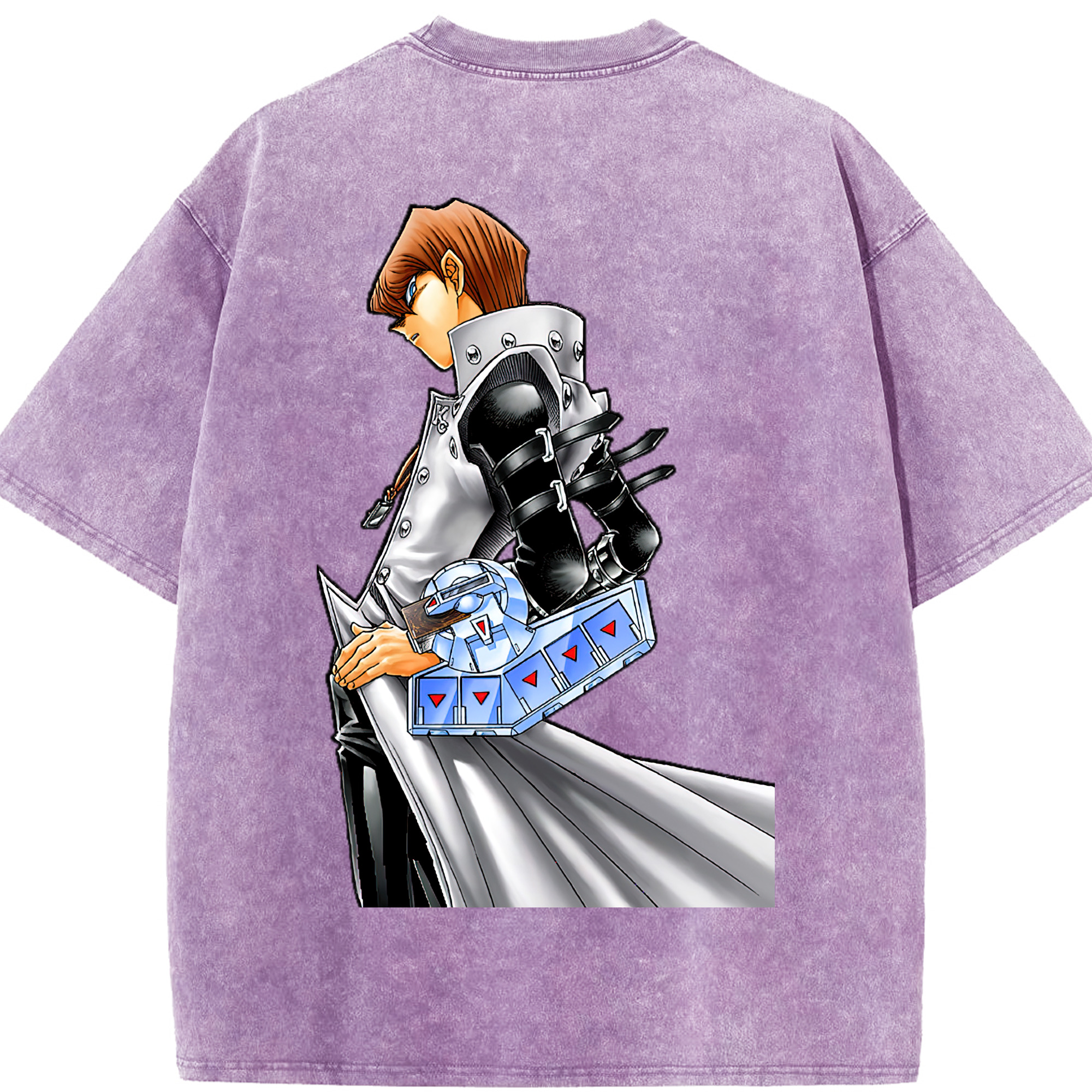 （画像用） 遊☆戯☆王 Yu-Gi-Oh! 綿100% ヴィンテージ風 半袖Tシャツ（背面プリント）