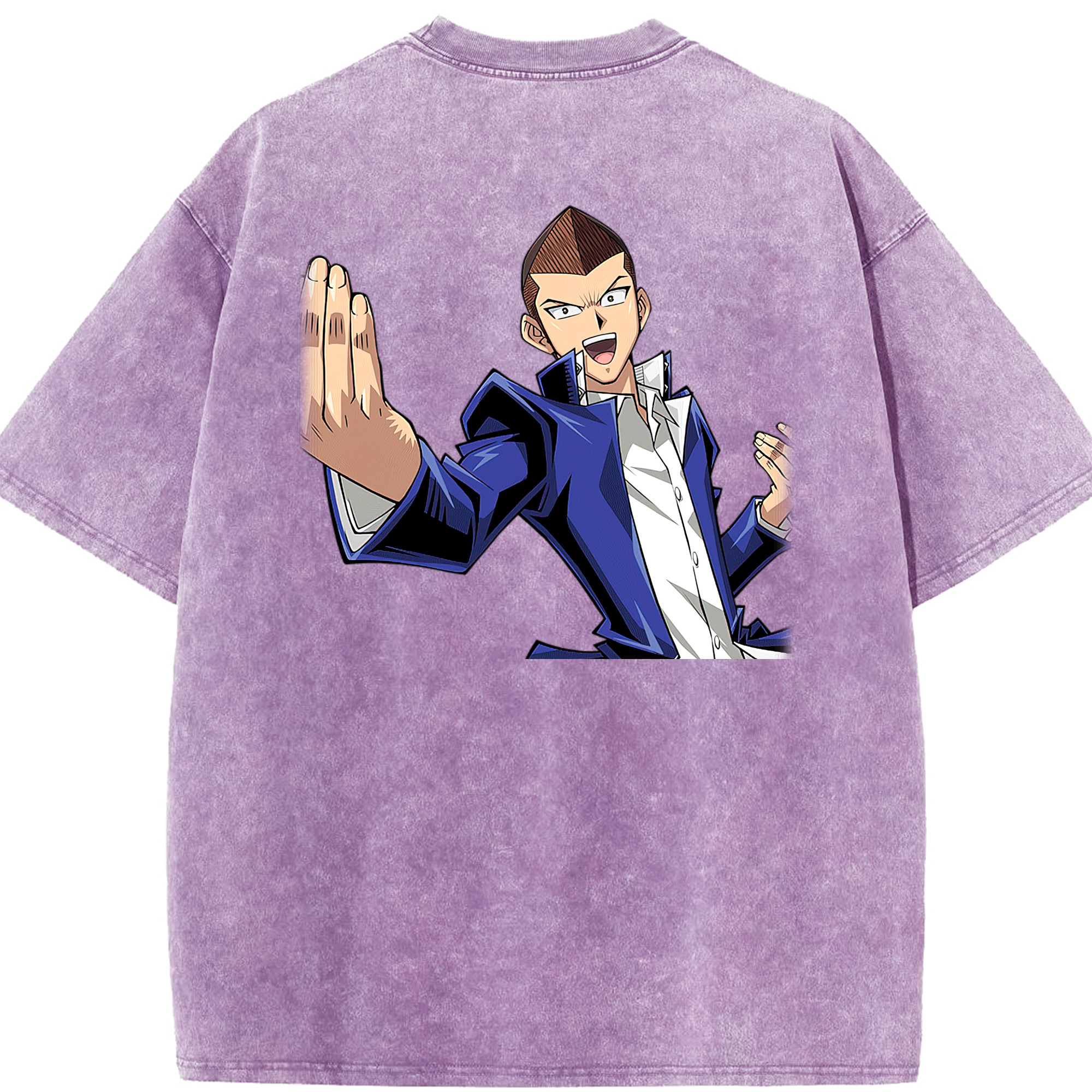 （画像用） 遊☆戯☆王 Yu-Gi-Oh! 綿100% ヴィンテージ風 半袖Tシャツ（背面プリント）