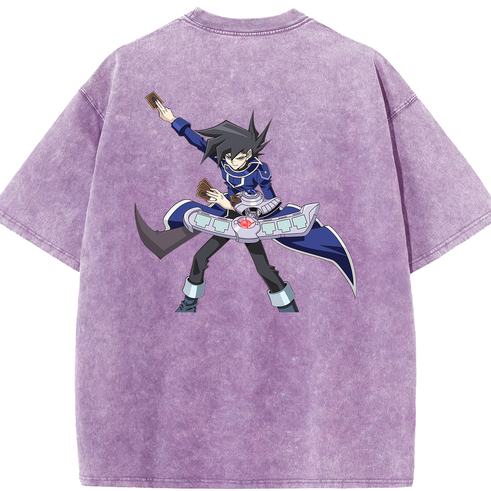 （画像用） 遊☆戯☆王 Yu-Gi-Oh! 綿100% ヴィンテージ風 半袖Tシャツ（背面プリント）